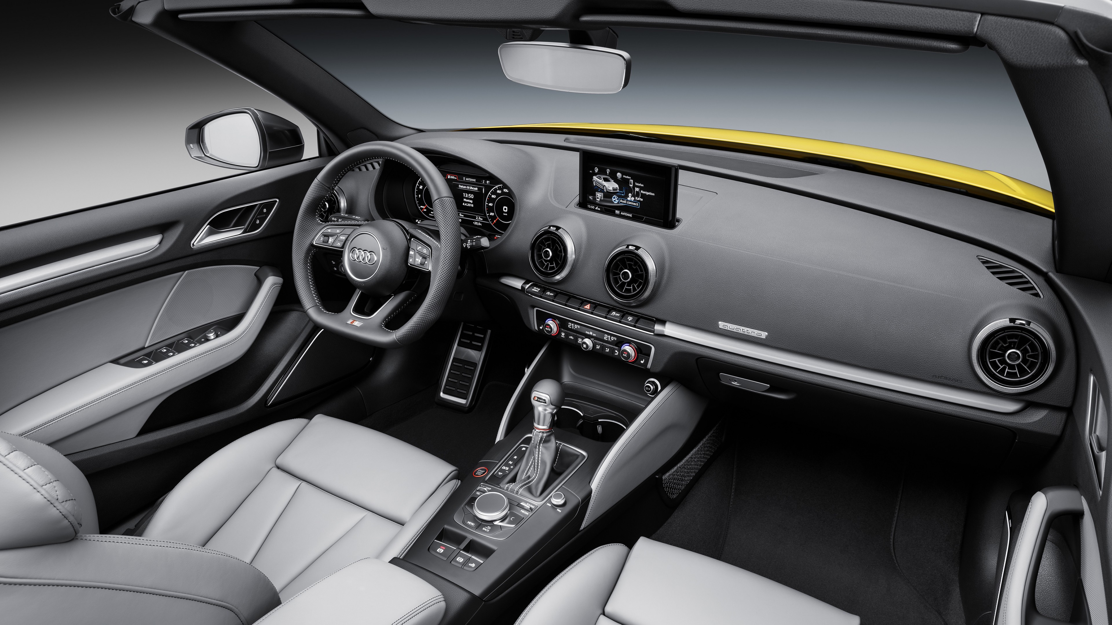 Audi S3, cabriolet, interior, HD Wallpaper