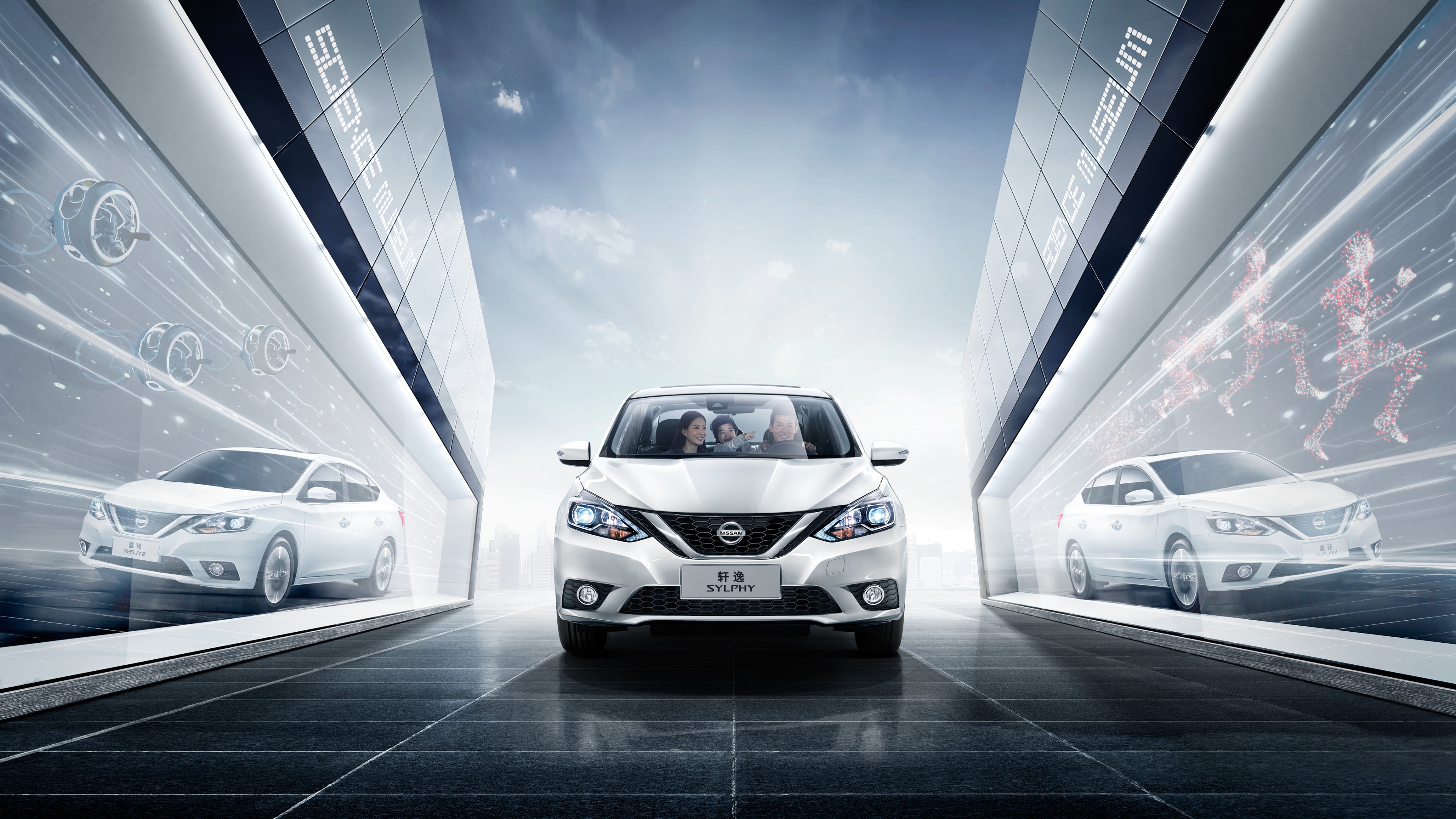 Nissan Sylphy, sedan, white, HD Wallpaper