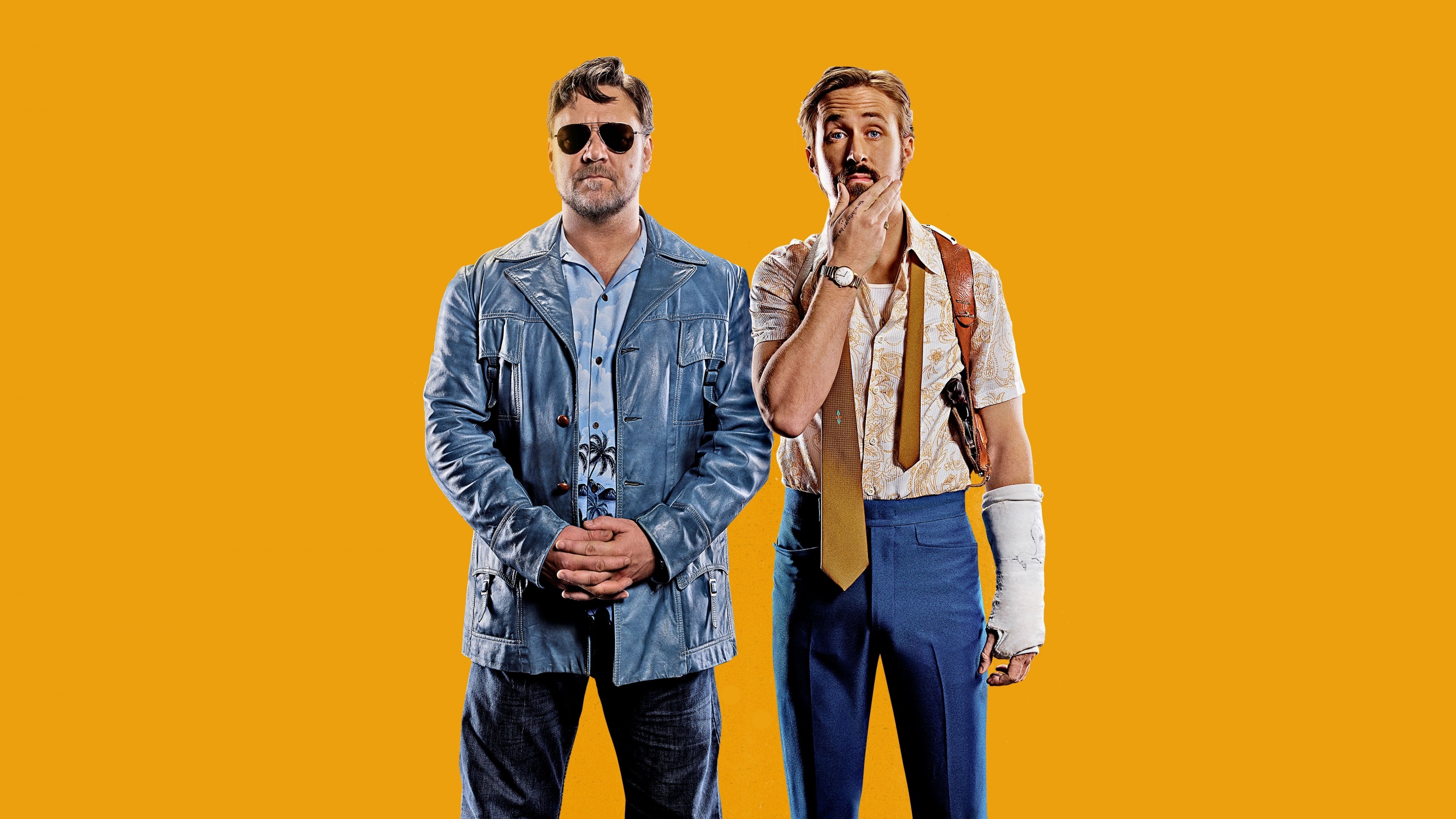 The Nice Guys, Ryan Gosling, Russell Crowe, best movies of 2016, HD Wallpaper