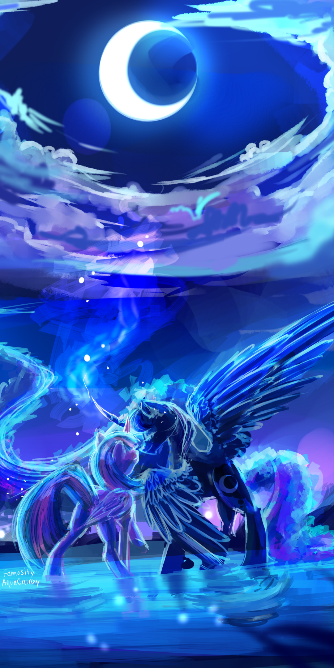 TV Show My Little Pony: Friendship is Magic, Twilight Sparkle, Princess Luna, 1080x2160, Phone HD Wallpaper
