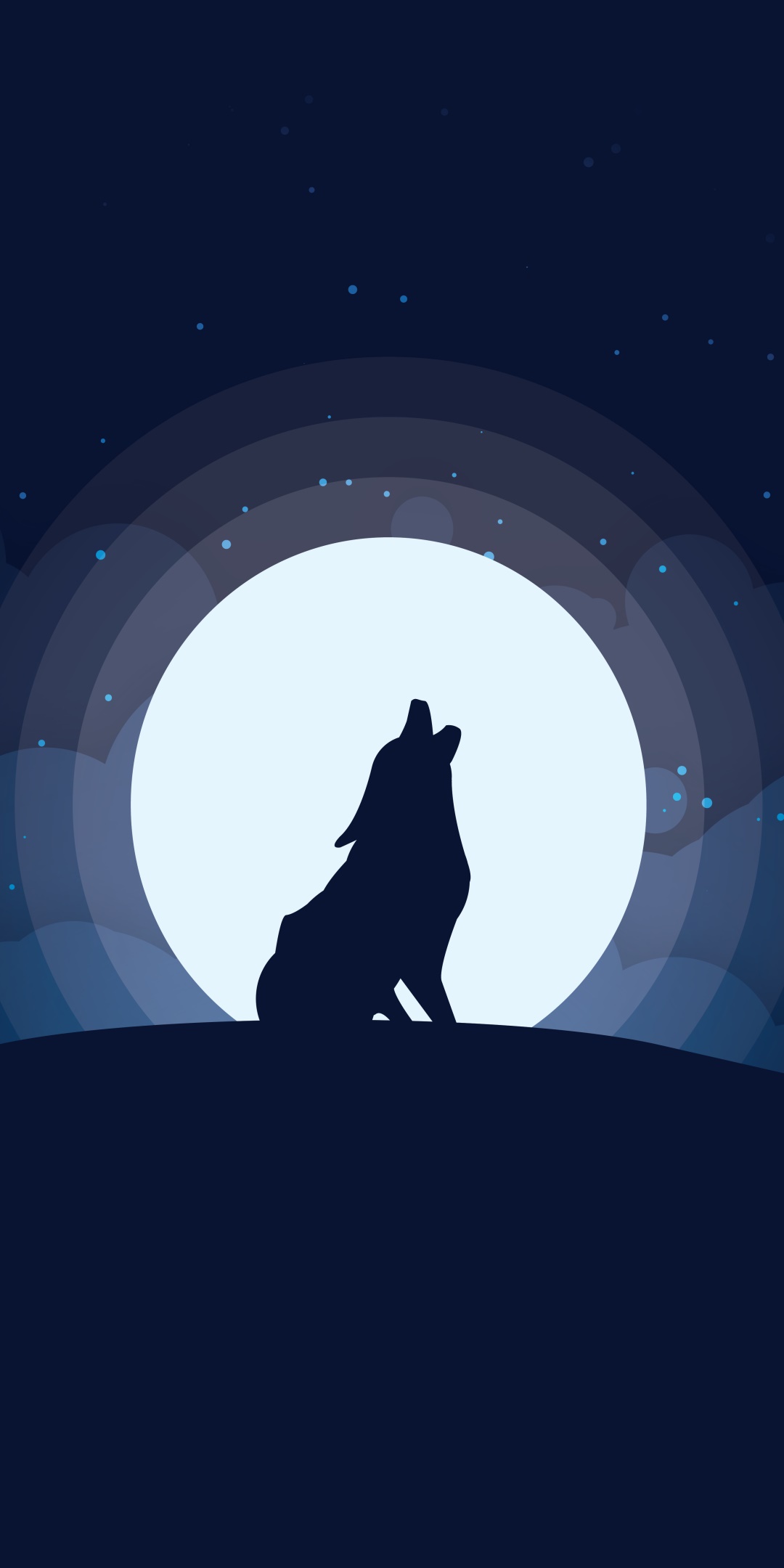 Animal Wolf, Howling, Moon, Night, 1080x2160, Phone HD Wallpaper