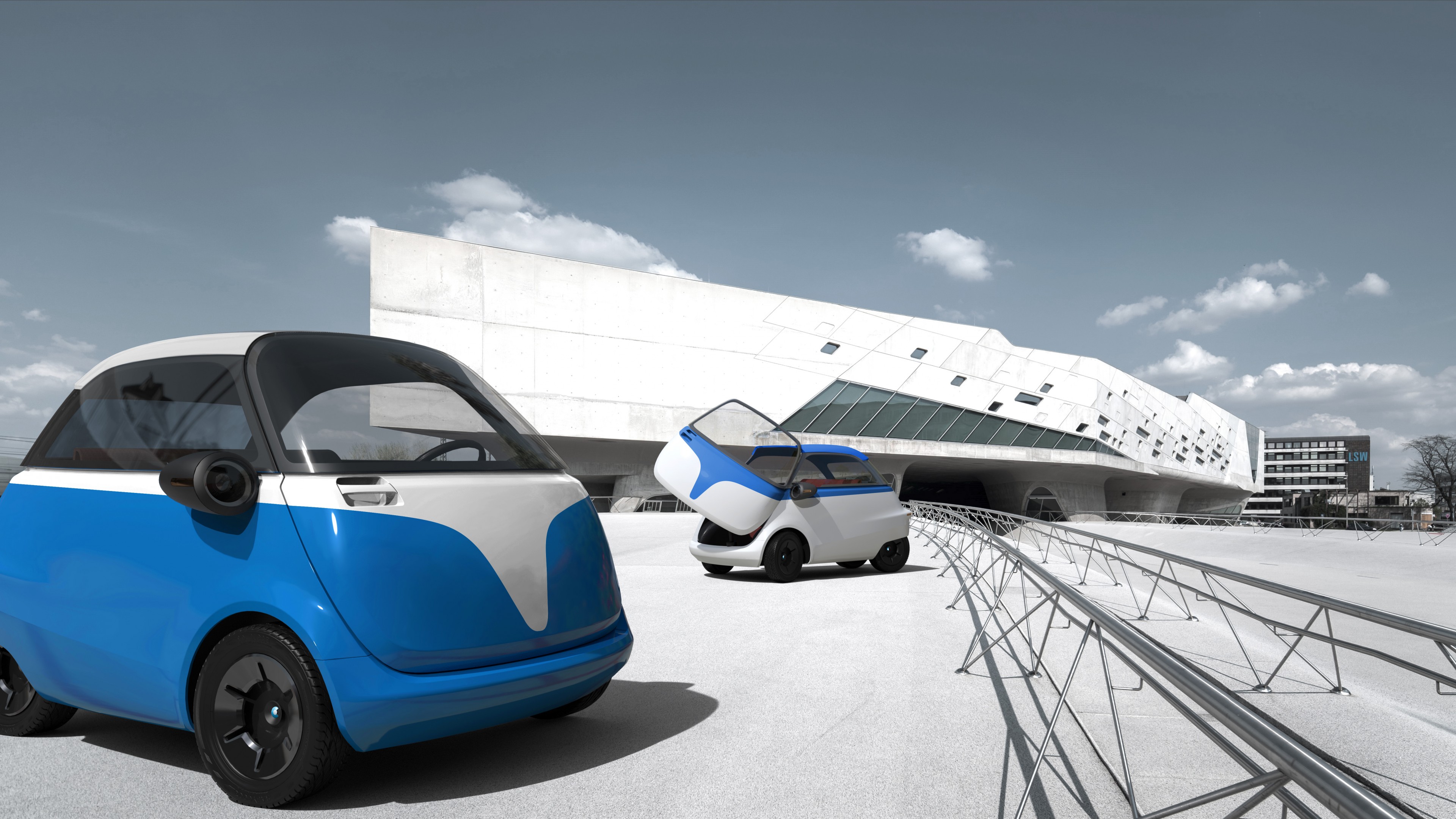 Microlino, Geneva Auto Show 2016, electric cars, blue, HD Wallpaper