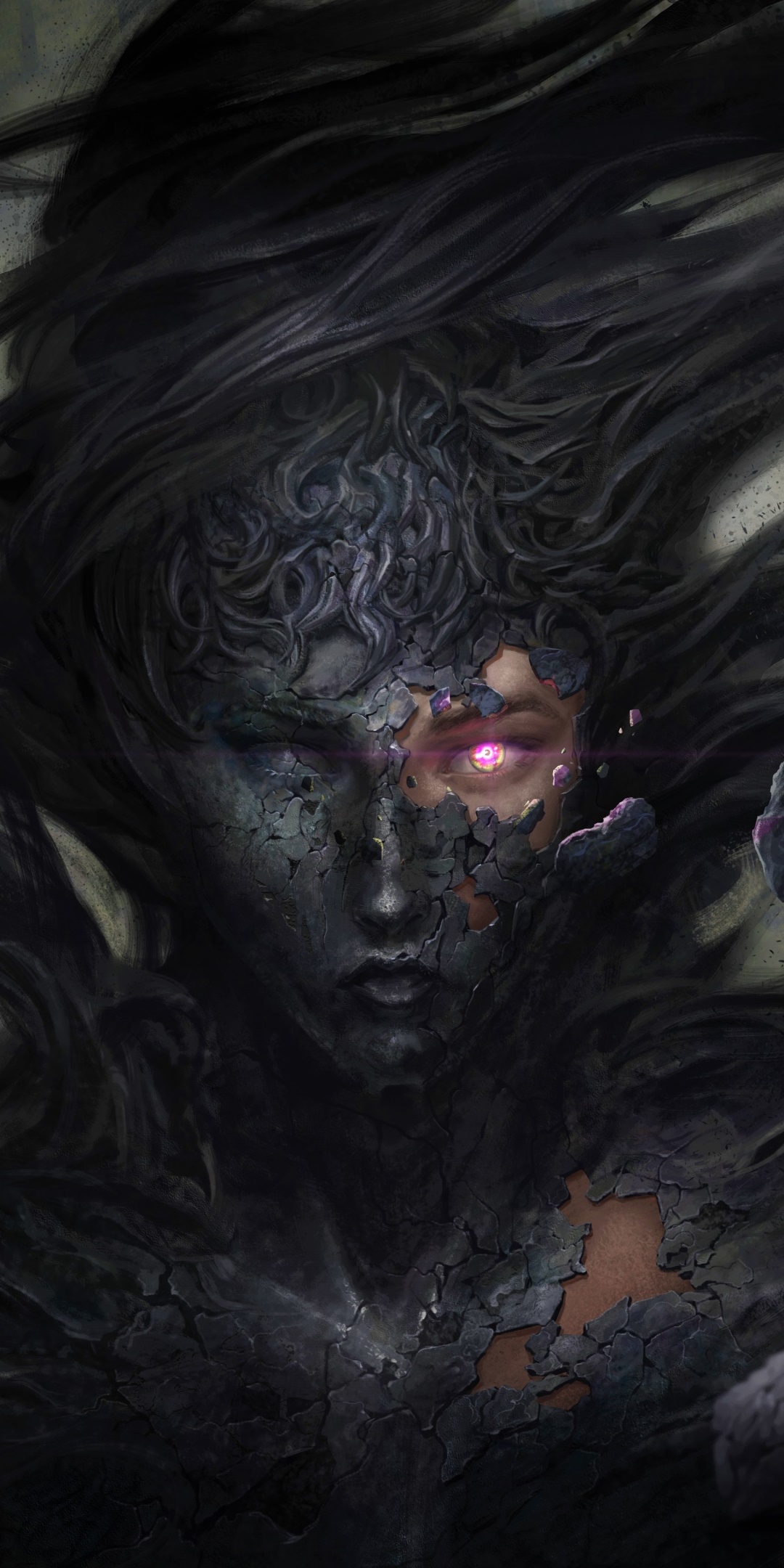 Dark Demon, 1080x2160, Phone HD Wallpaper