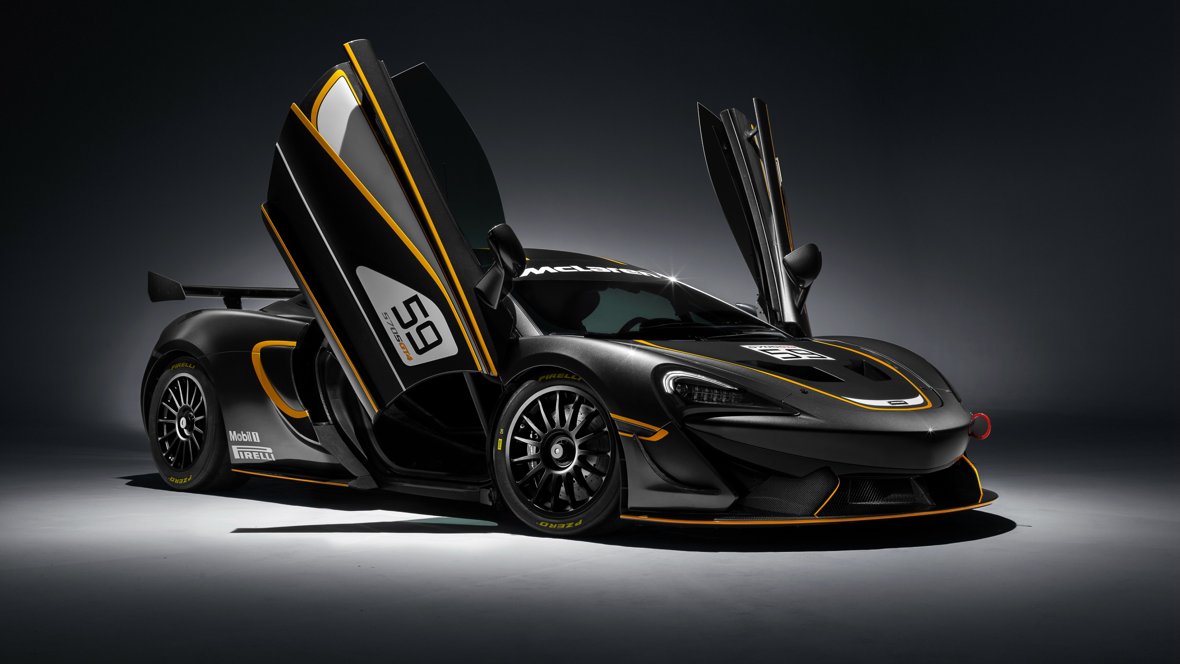 McLaren 570S GT4, sport car, NYIAS 2016, HD Wallpaper