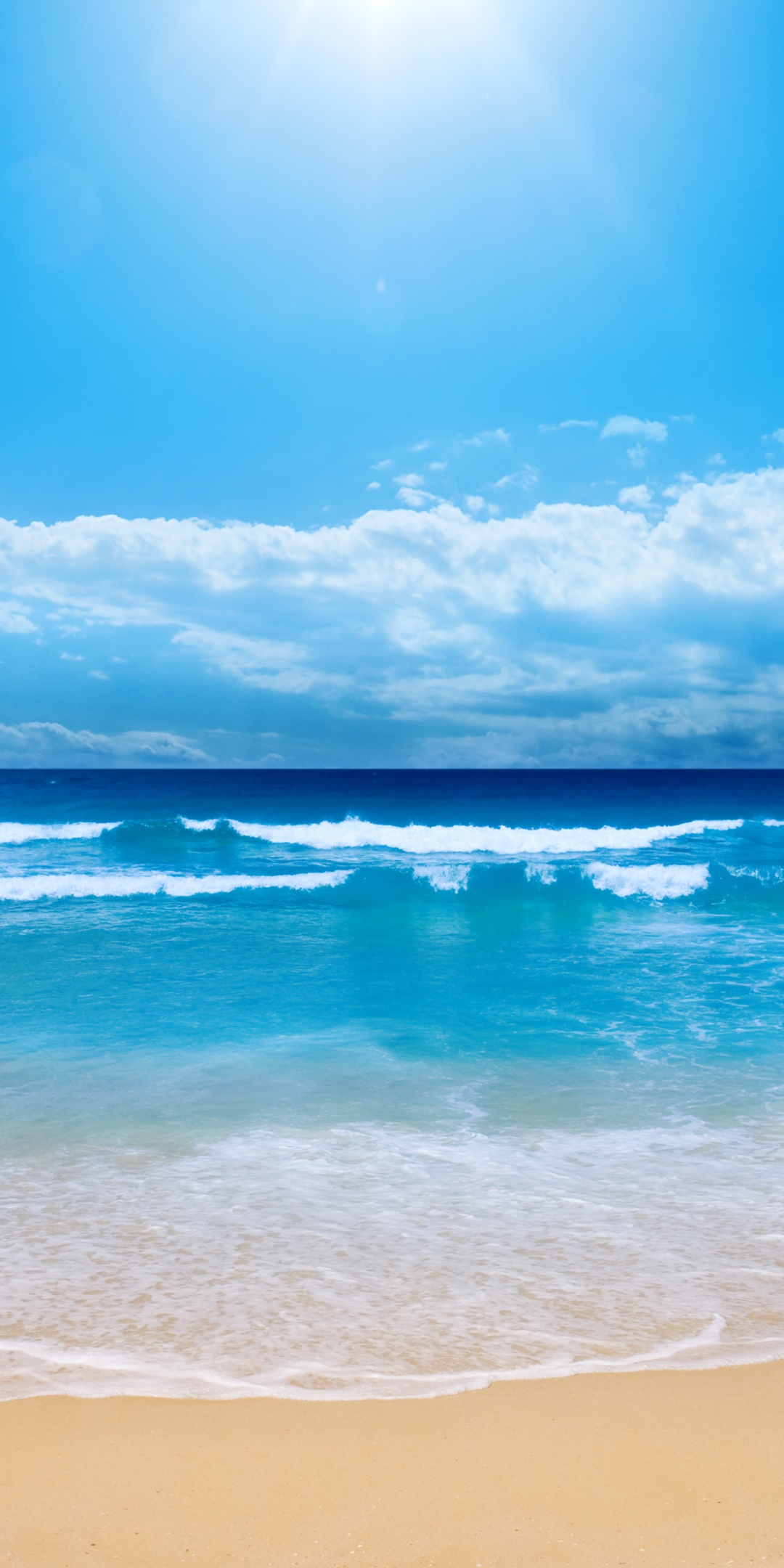 Earth Ocean, Cloud, Sand, Horizon, Beach, Sky, 1080x2160, Phone HD Wallpaper