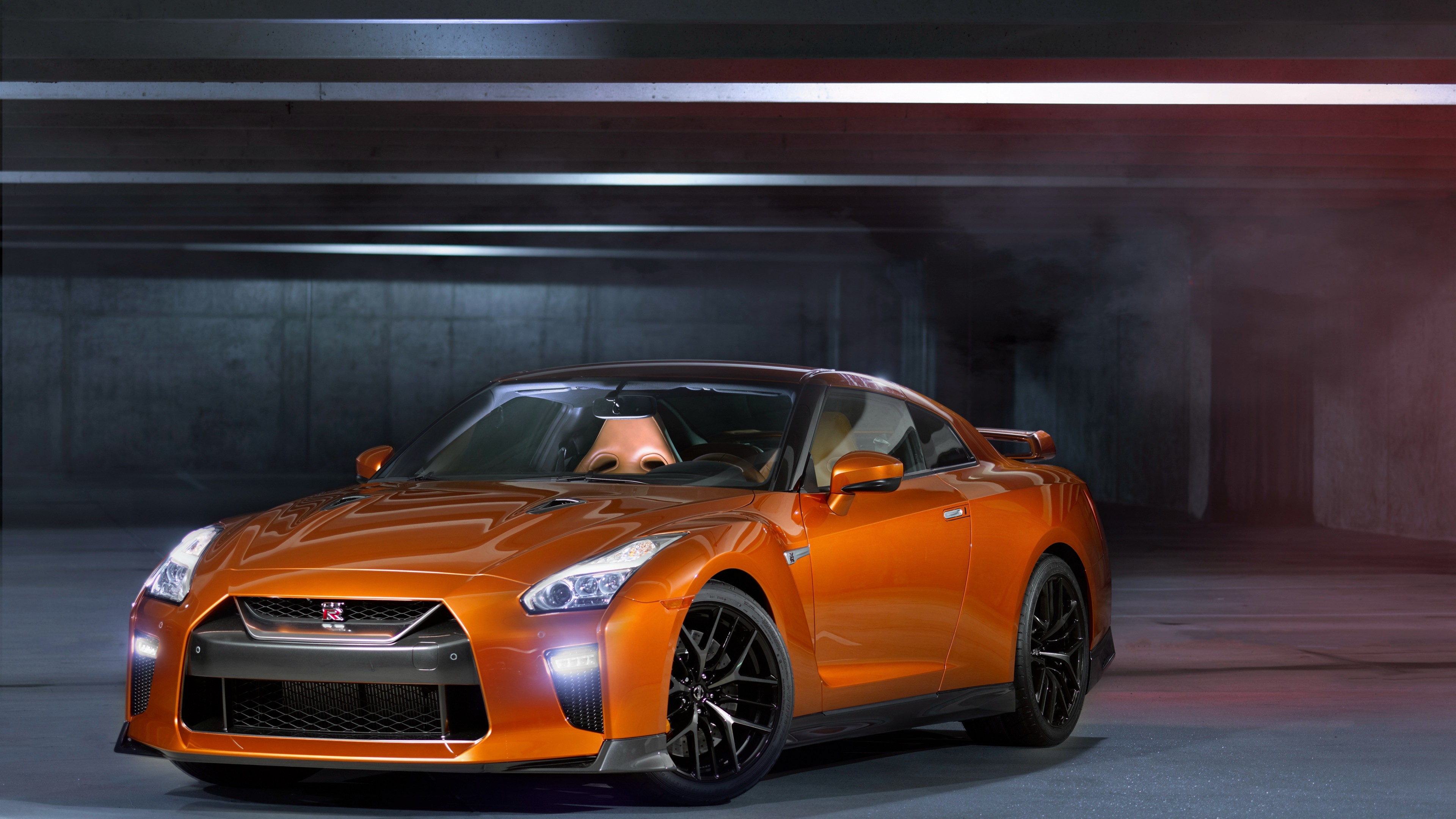 Nissan GT R, NYIAS 2016, supercar, orange, HD Wallpaper