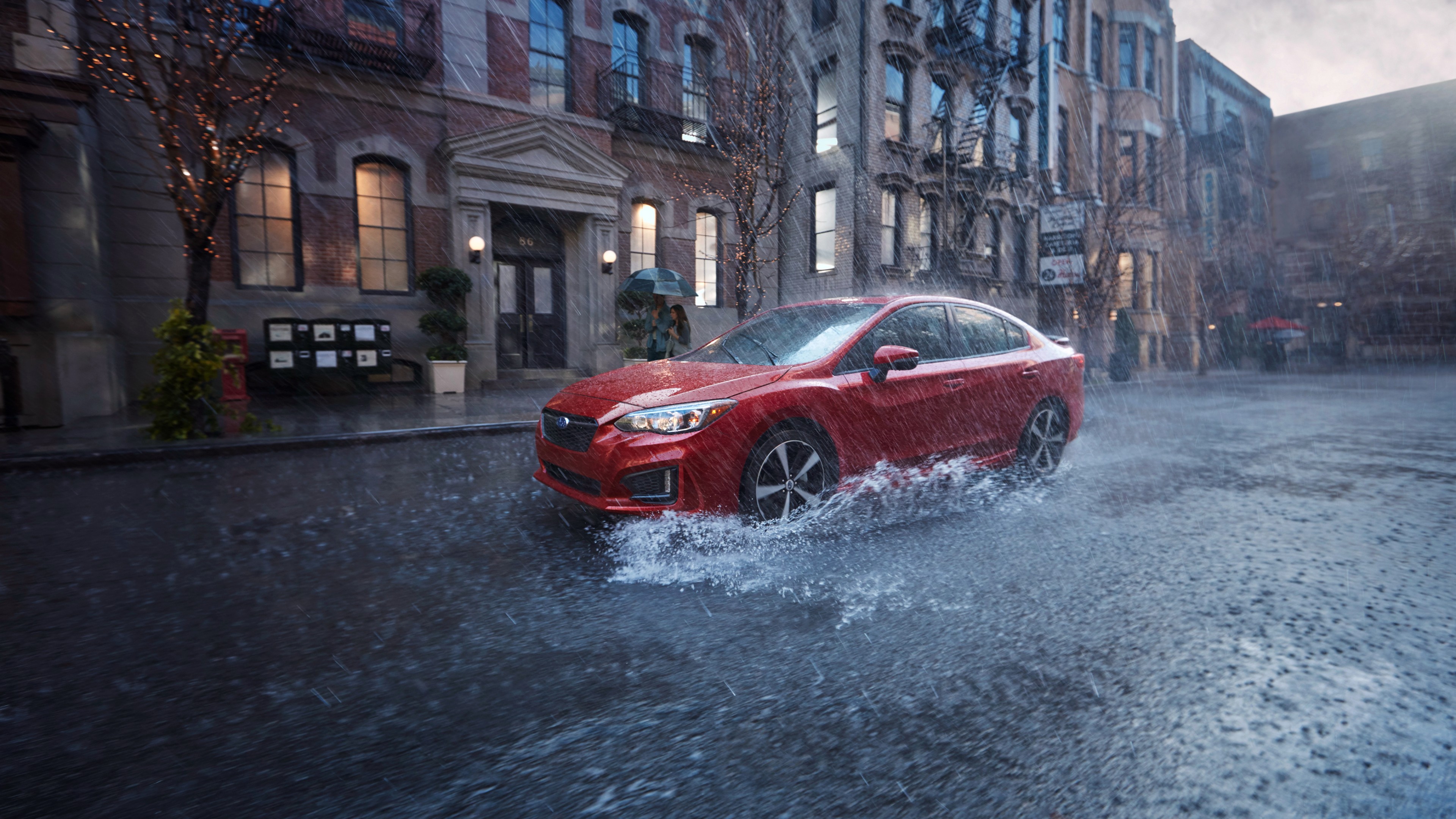 Subaru Impreza 2.0, NYIAS 2016, sedan, red, HD Wallpaper
