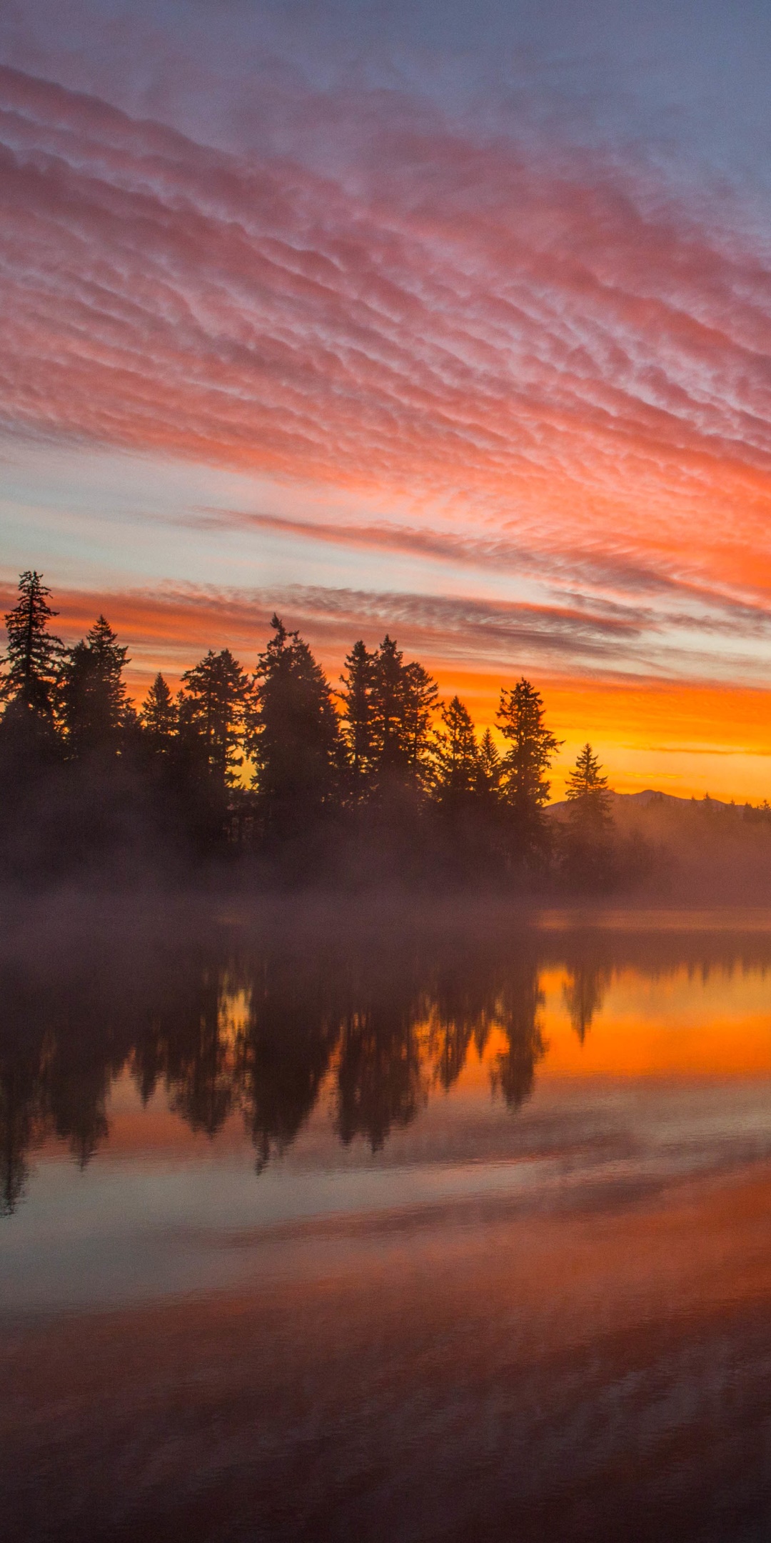 Earth Sunset, Nature, Sky, Reflection, Lake, 1080x2160, Phone HD Wallpaper