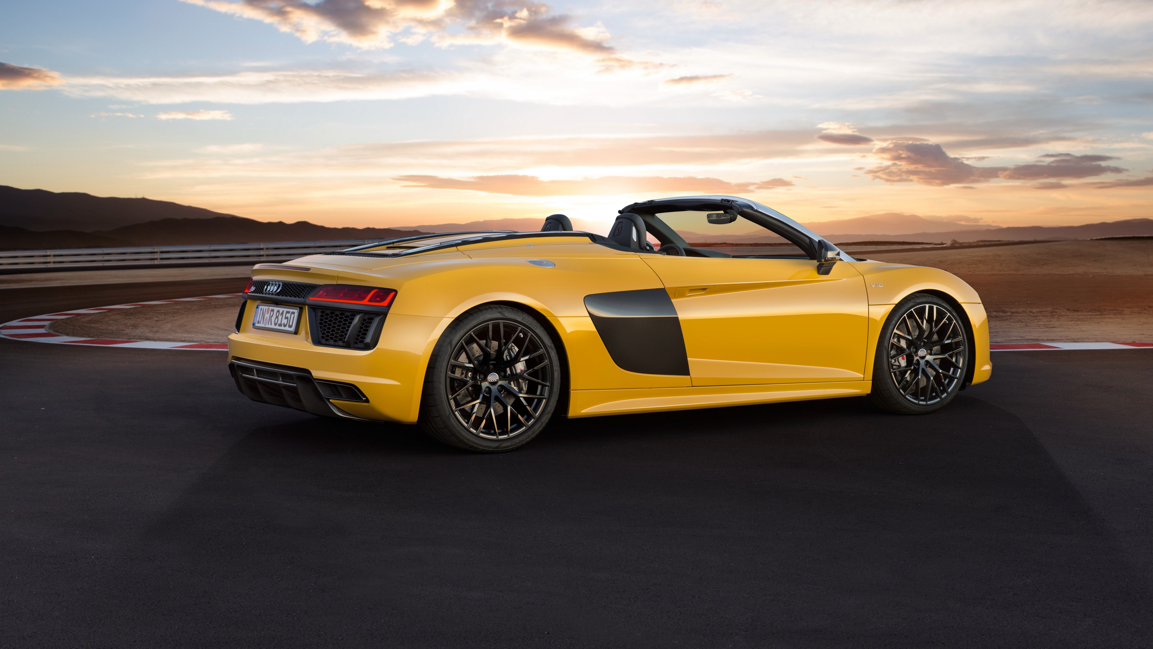 Audi R8, NYIAS 2016, supercar, yellow, HD Wallpaper