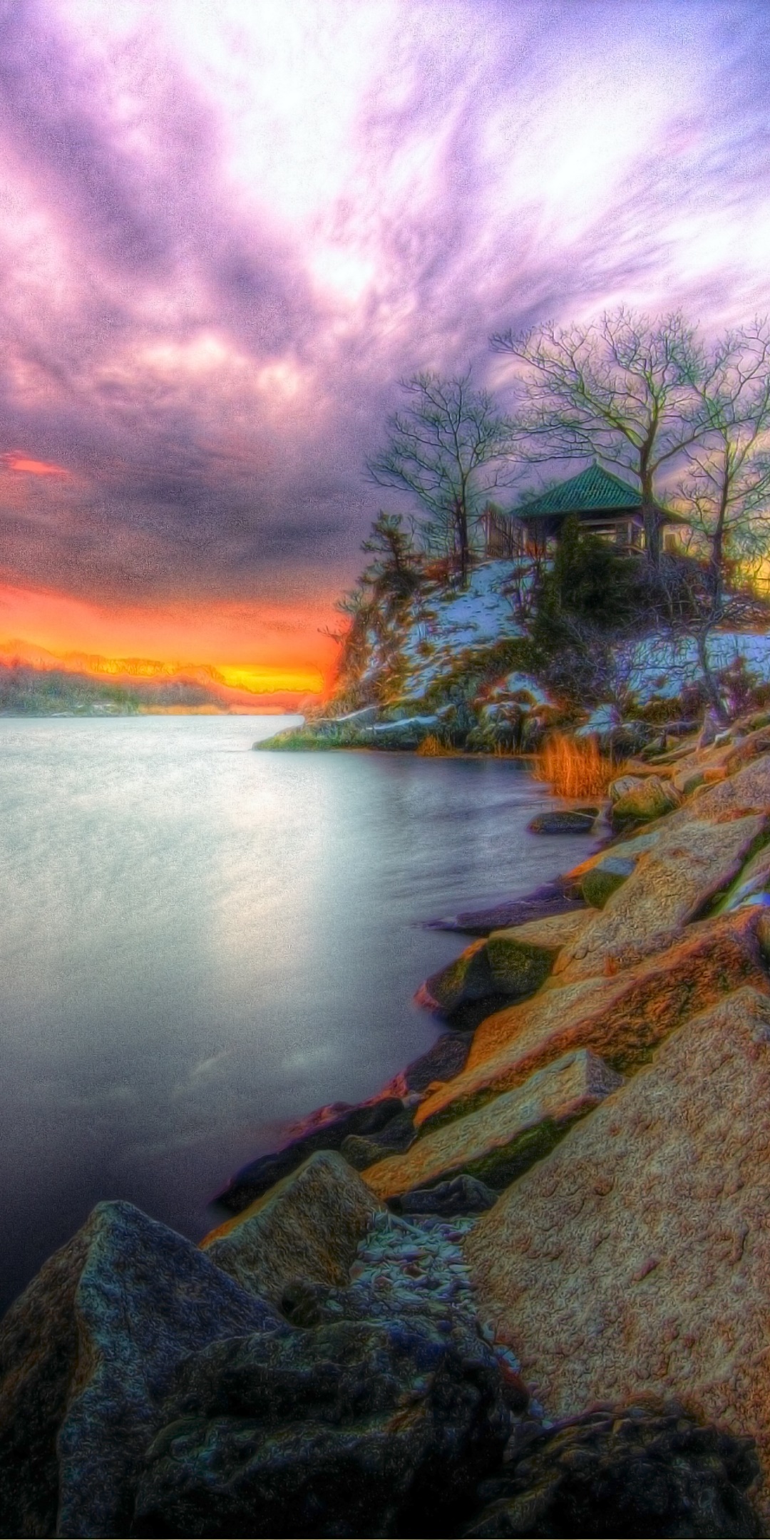 Earth Sunset, Earth, HDR, Cloud, Sky, 1080x2160, Phone HD Wallpaper