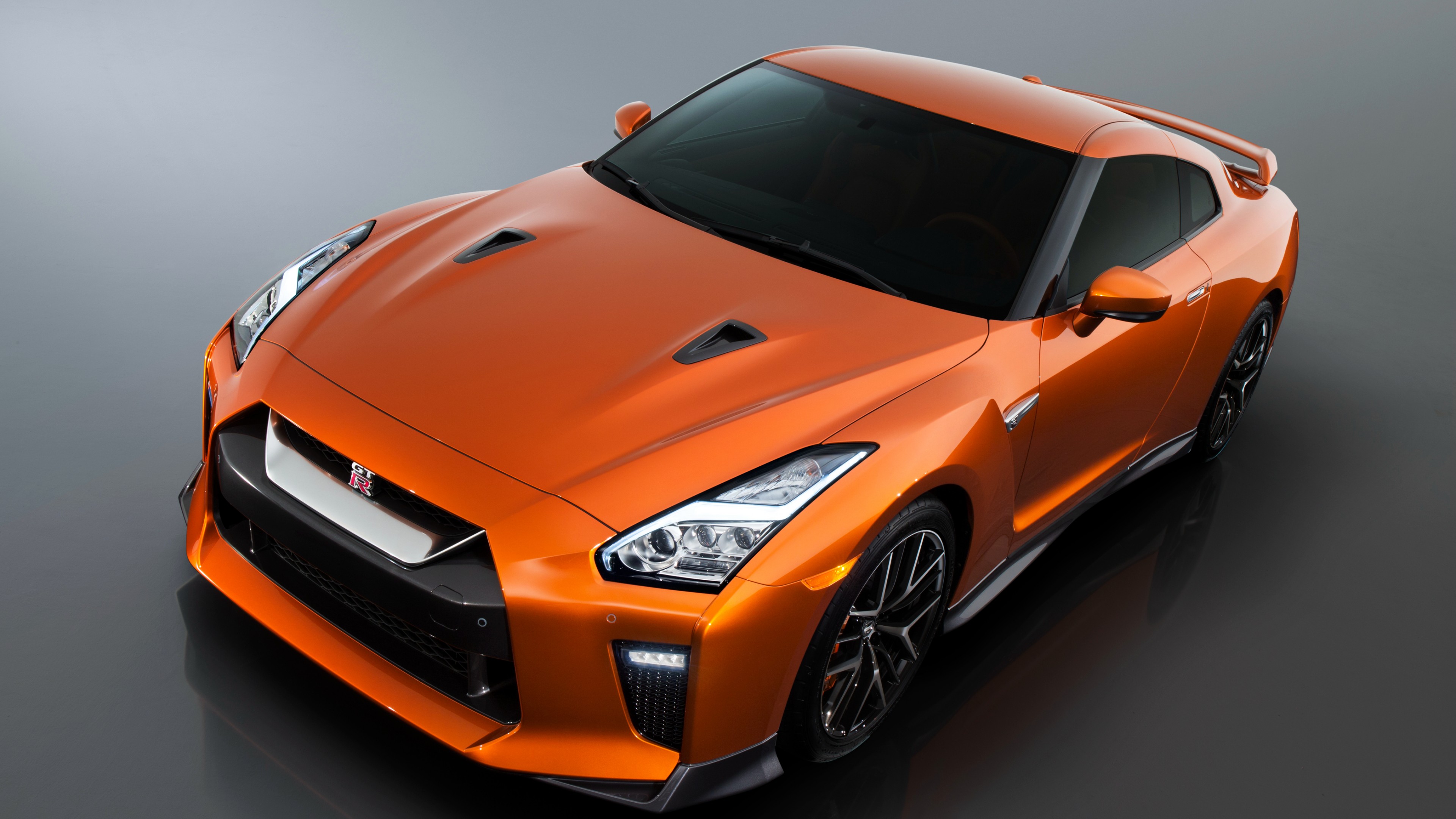 Nissan GTR, supercar, orange, HD Wallpaper