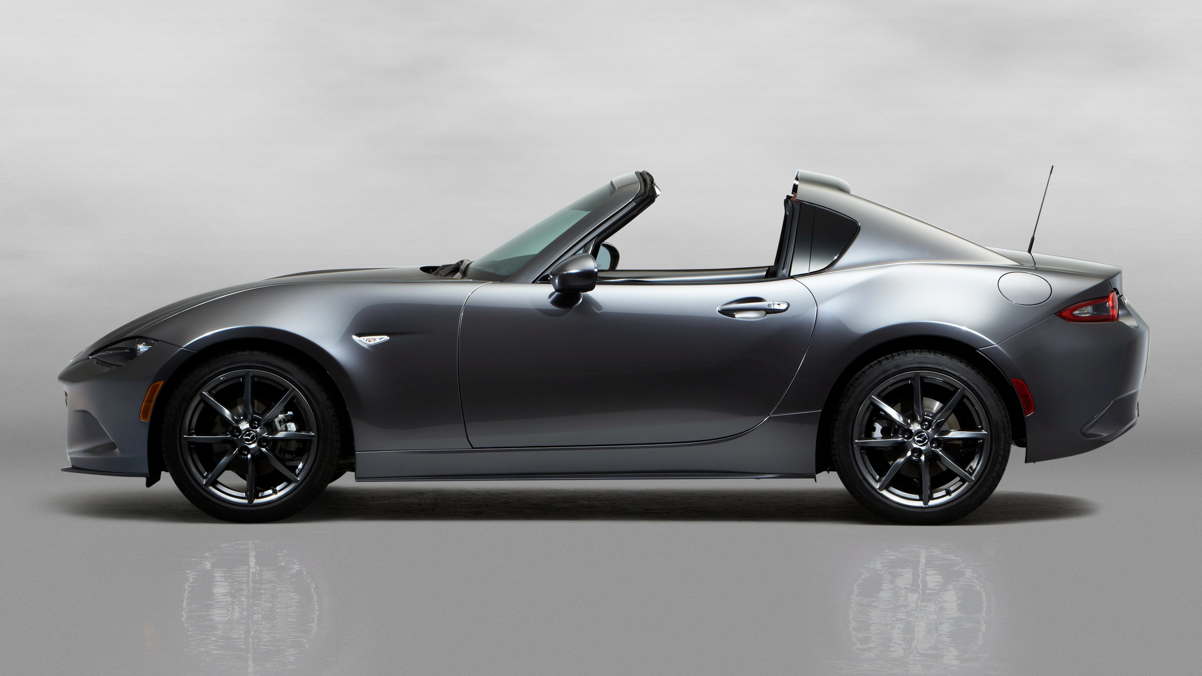 Mazda MX-5 RF, NYIAS 2016, roadster, silver, HD Wallpaper