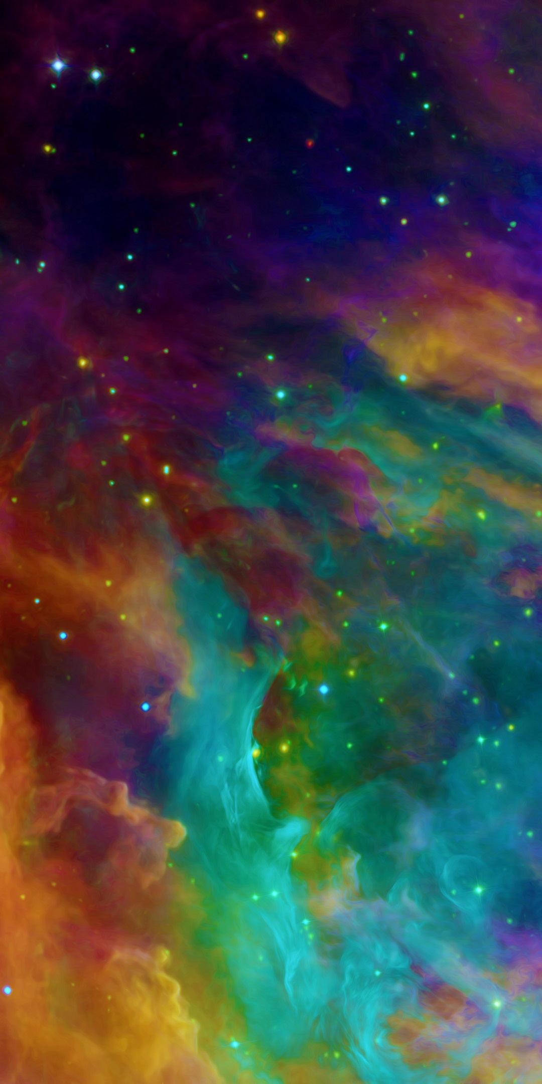 Sci Fi Nebula, Space, CGI, Stars, Colors, Colorful, 1080x2160, Phone HD Wallpaper
