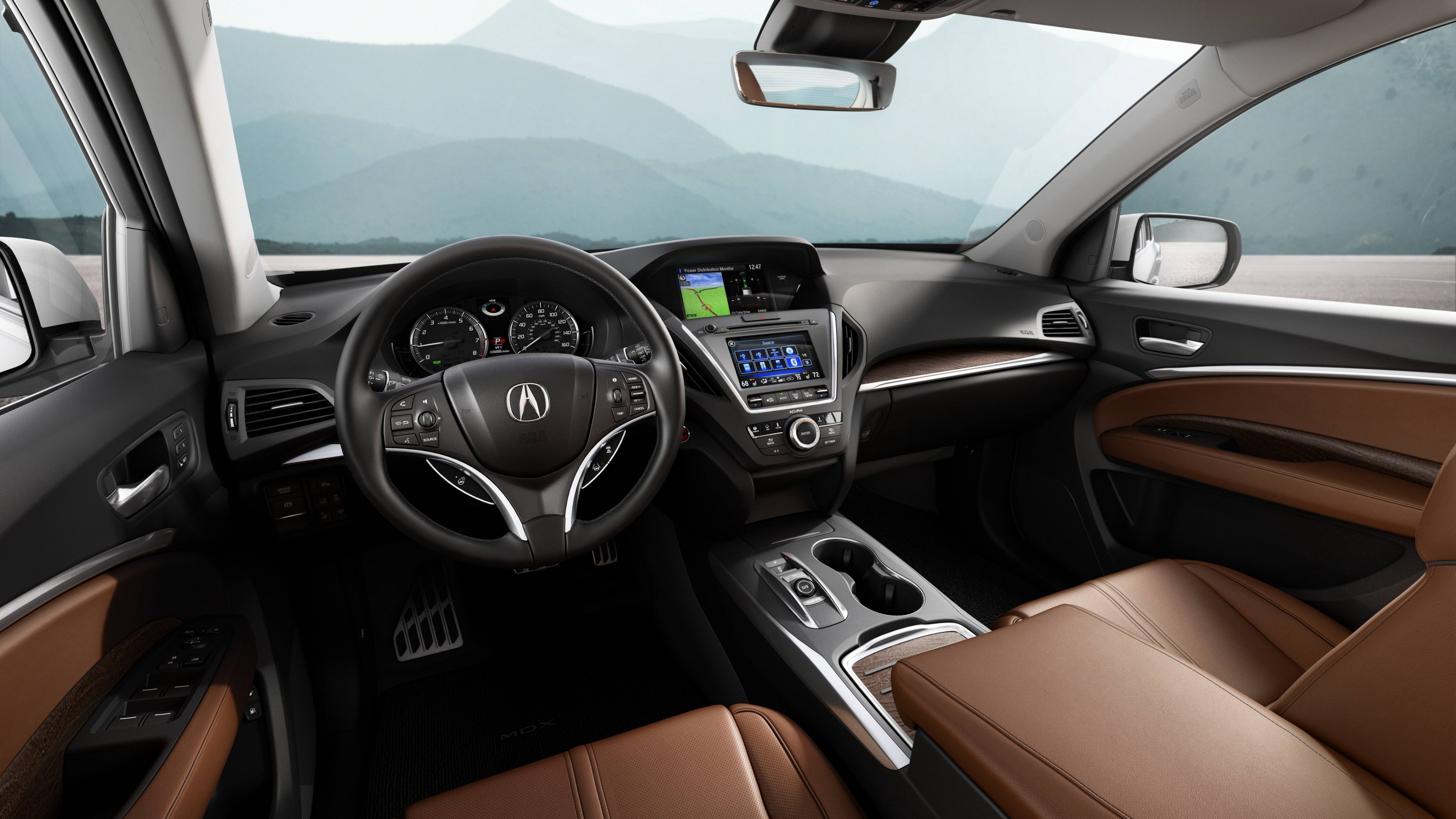 Acura MDX, NYIAS 2016, hybrid, crossover, white, HD Wallpaper