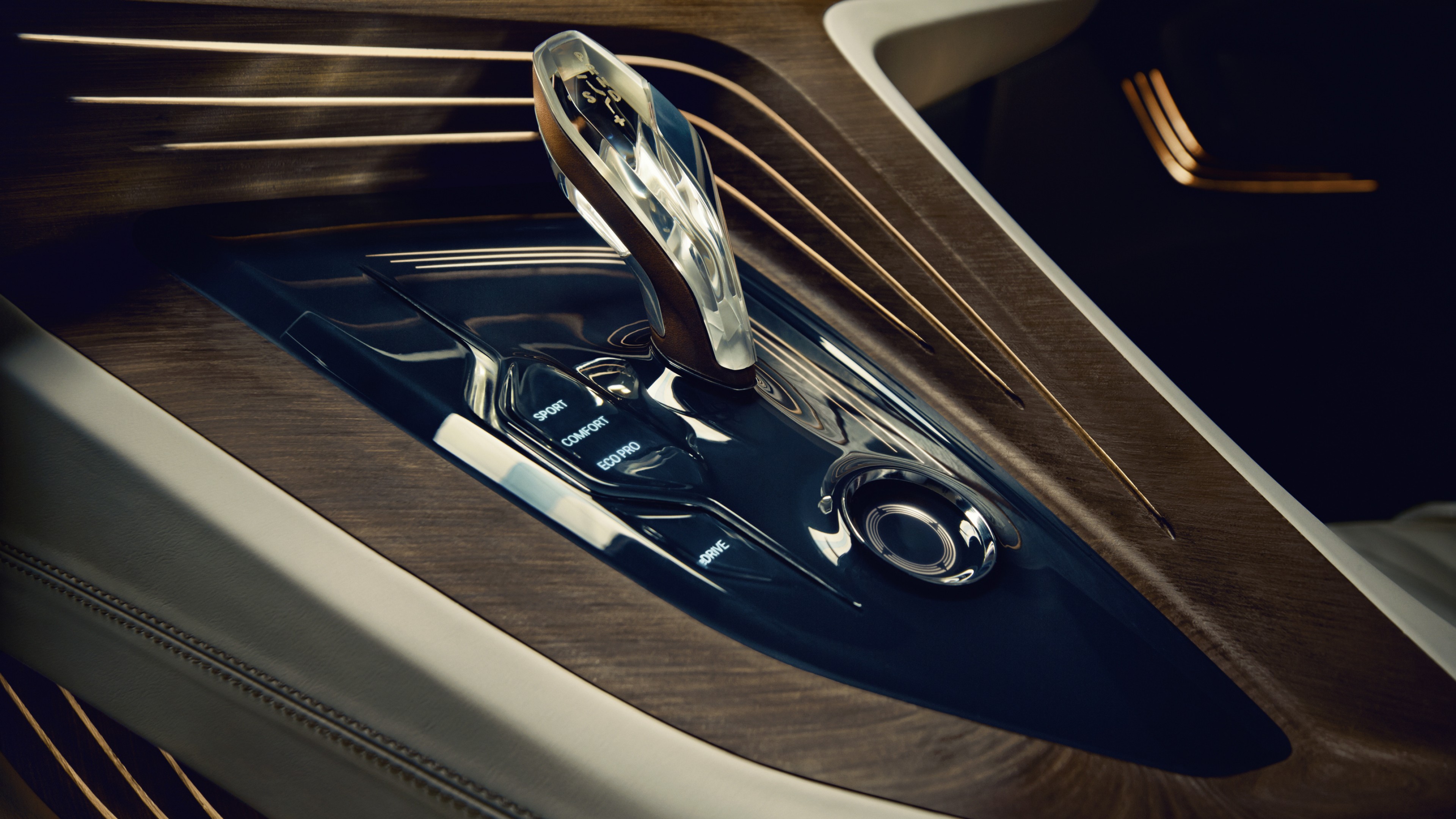 BMW Vision Future Luxury, 9 series, sedan, luxury cars, interior, HD Wallpaper