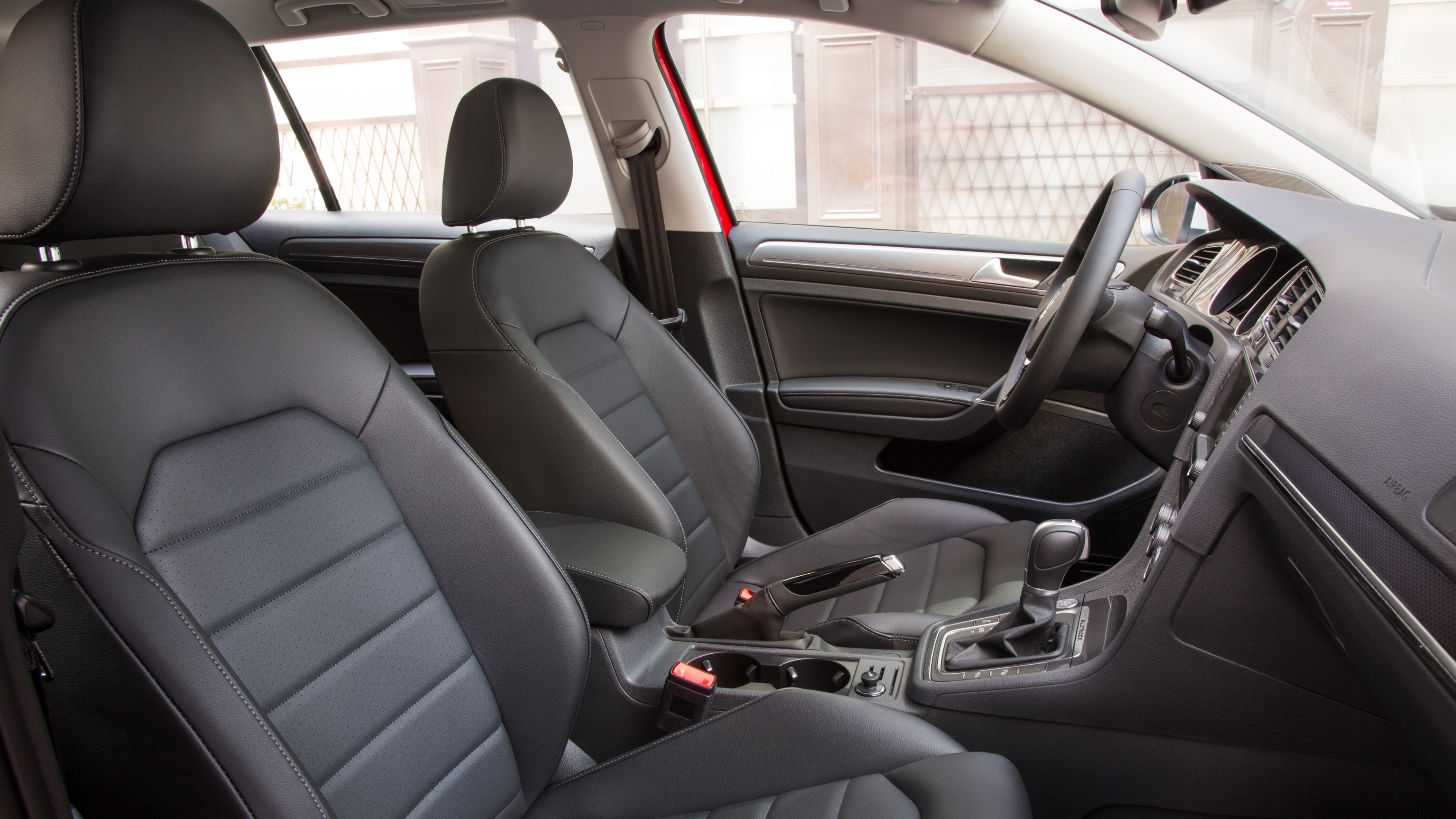 Volkswagen Golf Alltrack, NYIAS 2016, interior, HD Wallpaper