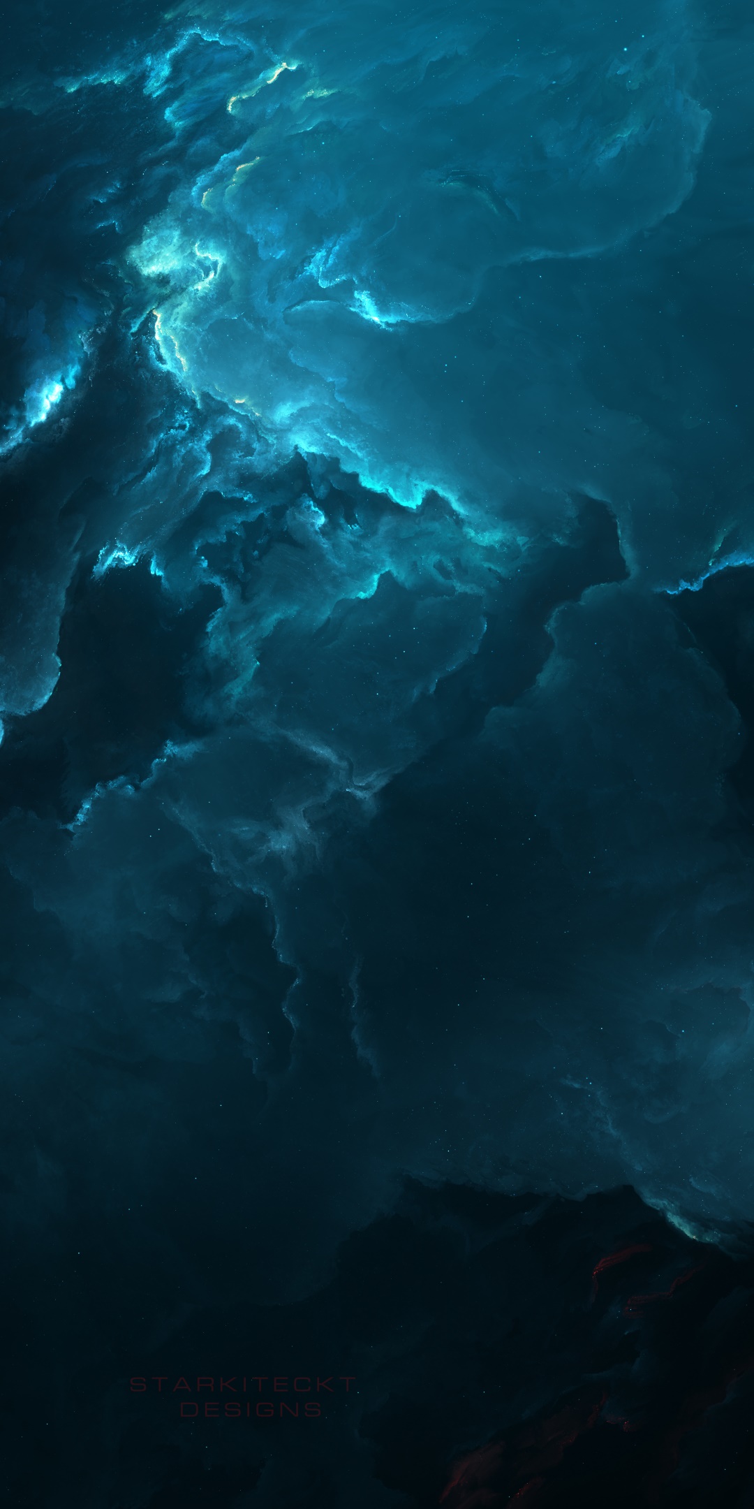 Sci Fi Nebula, Blue, Space, 1080x2160, Phone HD Wallpaper