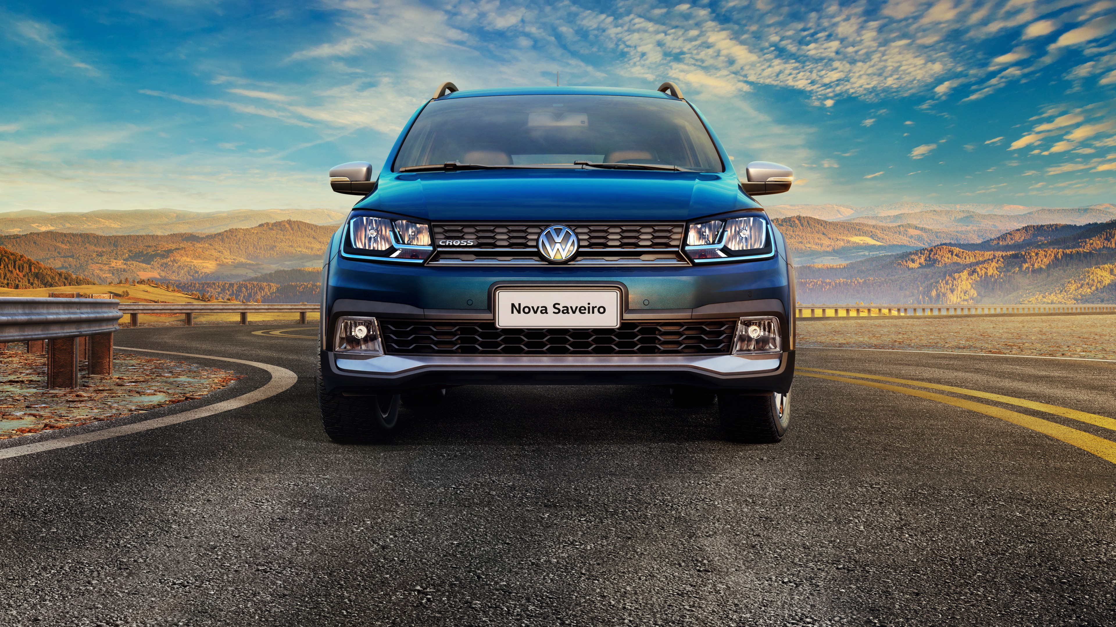 Volkswagen Saveiro Cross CD, pickup, blue, HD Wallpaper