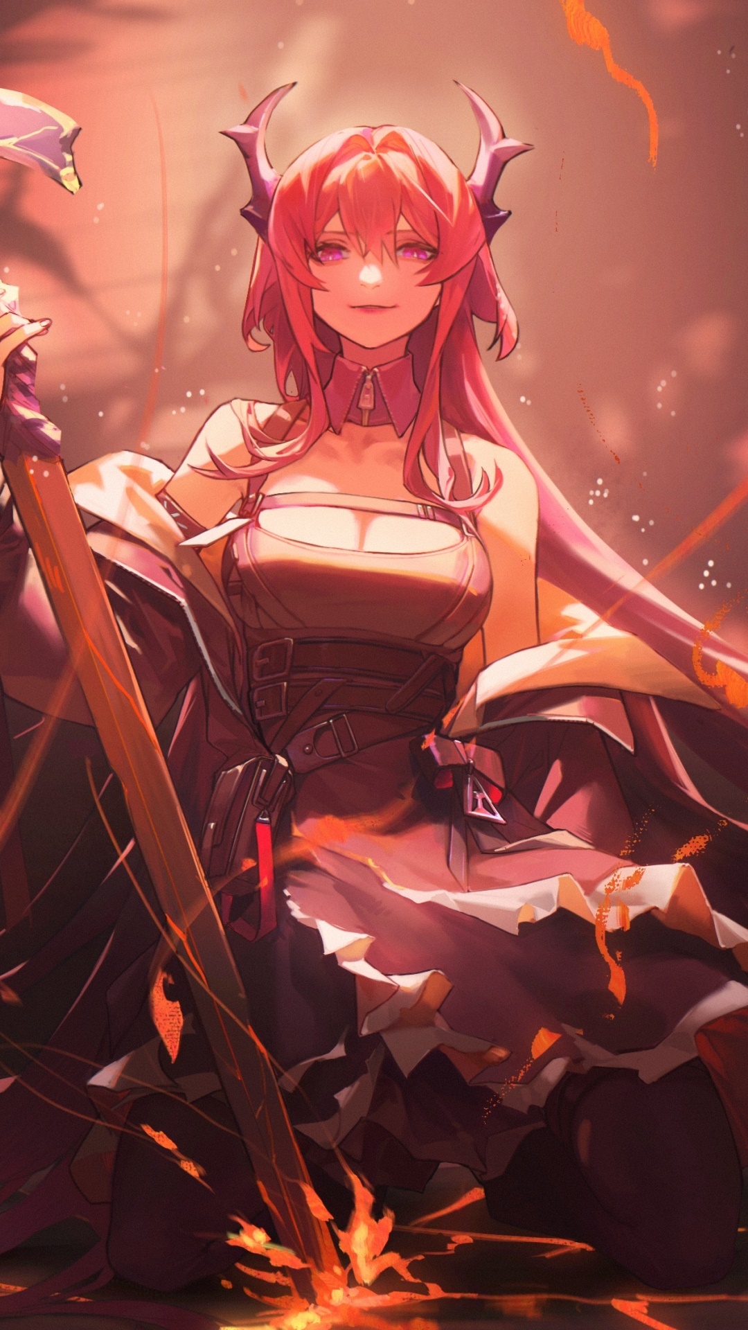 Video Game Arknights, Surtr (Arknights), 1080x1920, Phone HD Wallpaper