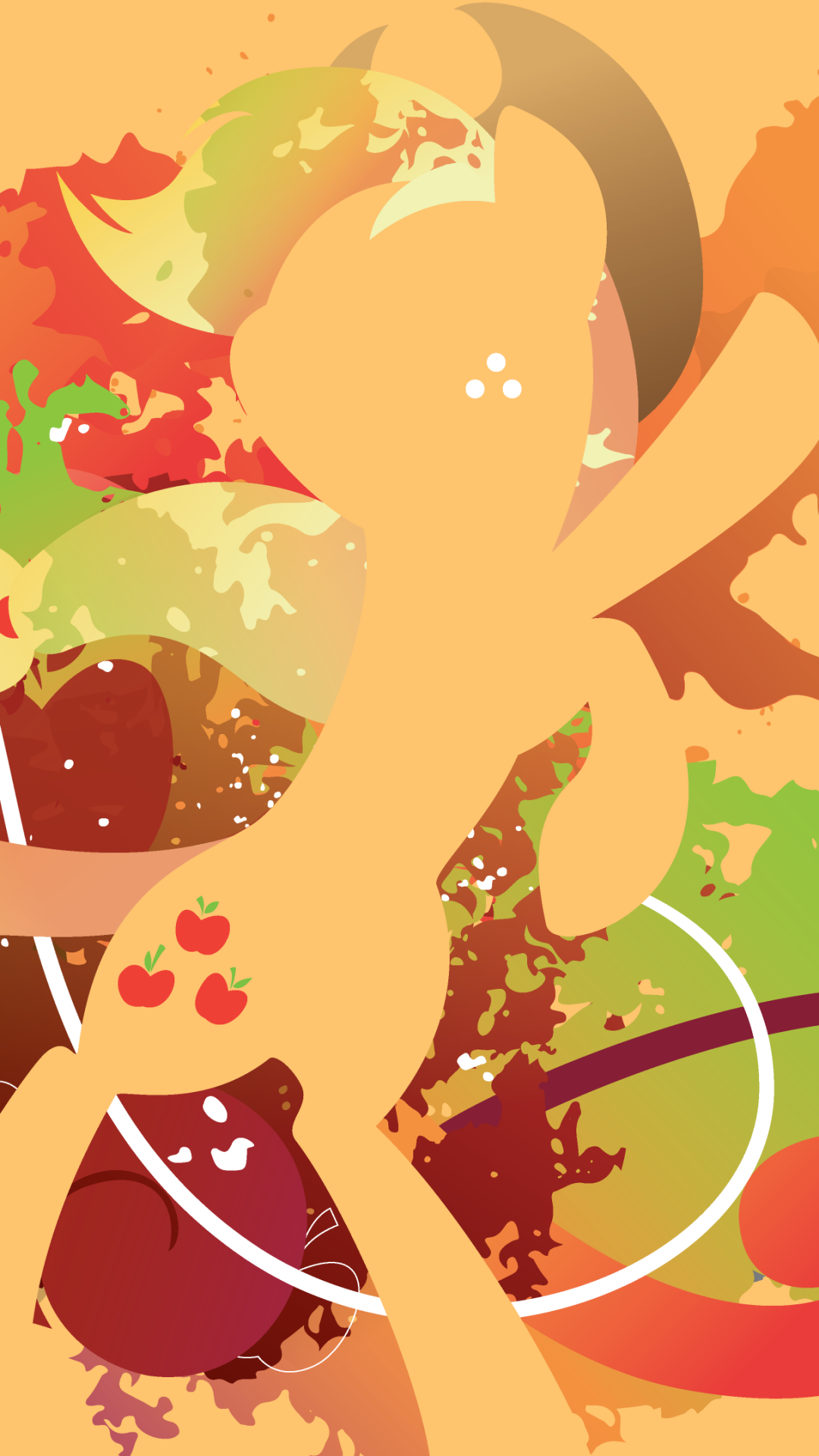 TV Show My Little Pony: Friendship is Magic, Applejack (My Little Pony), Minimalist, 1080x1920, Phone HD Wallpaper