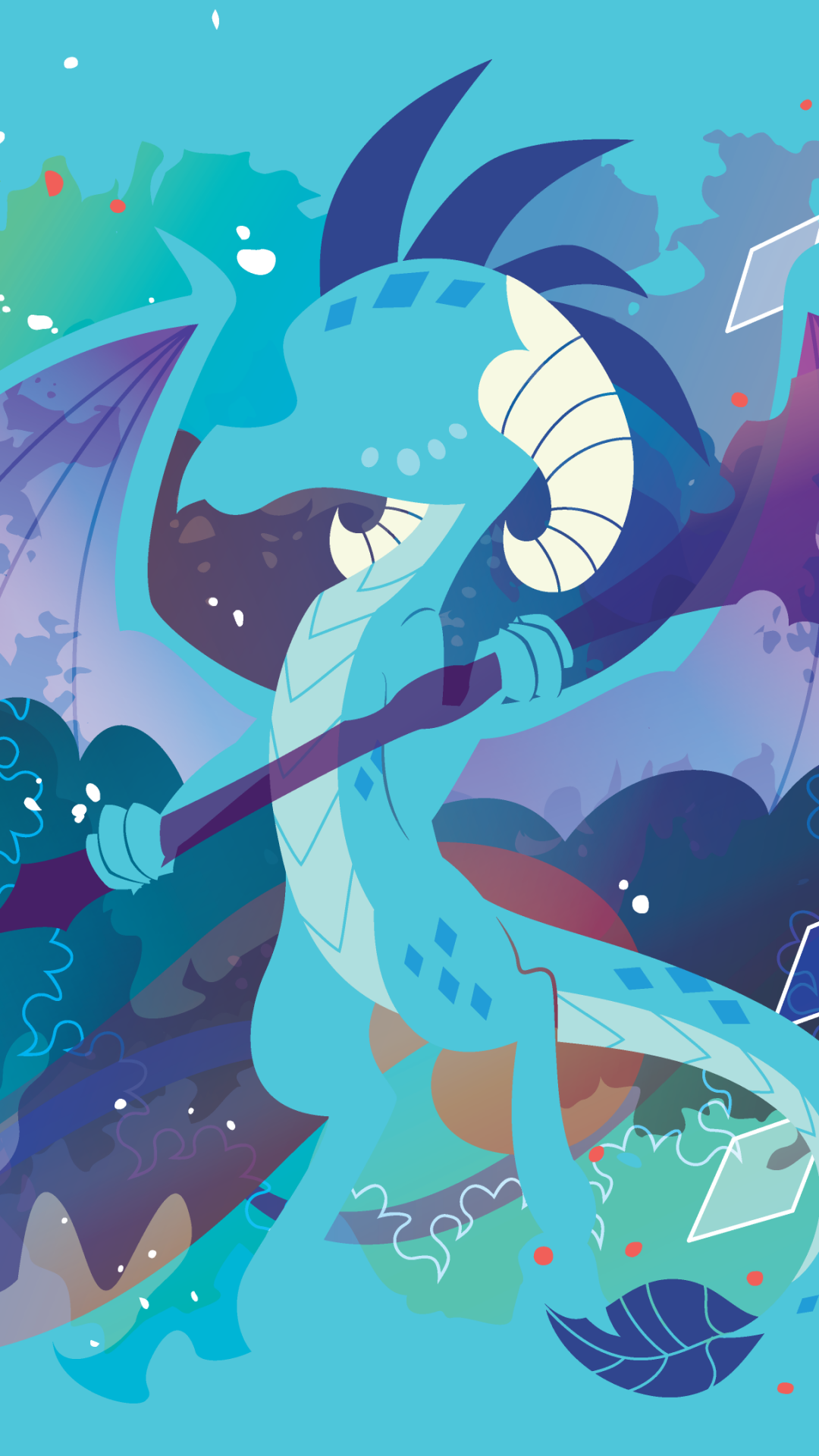 TV Show My Little Pony: Friendship is Magic, Princess Ember (My Little Pony), Minimalist, 1080x1920, Phone HD Wallpaper