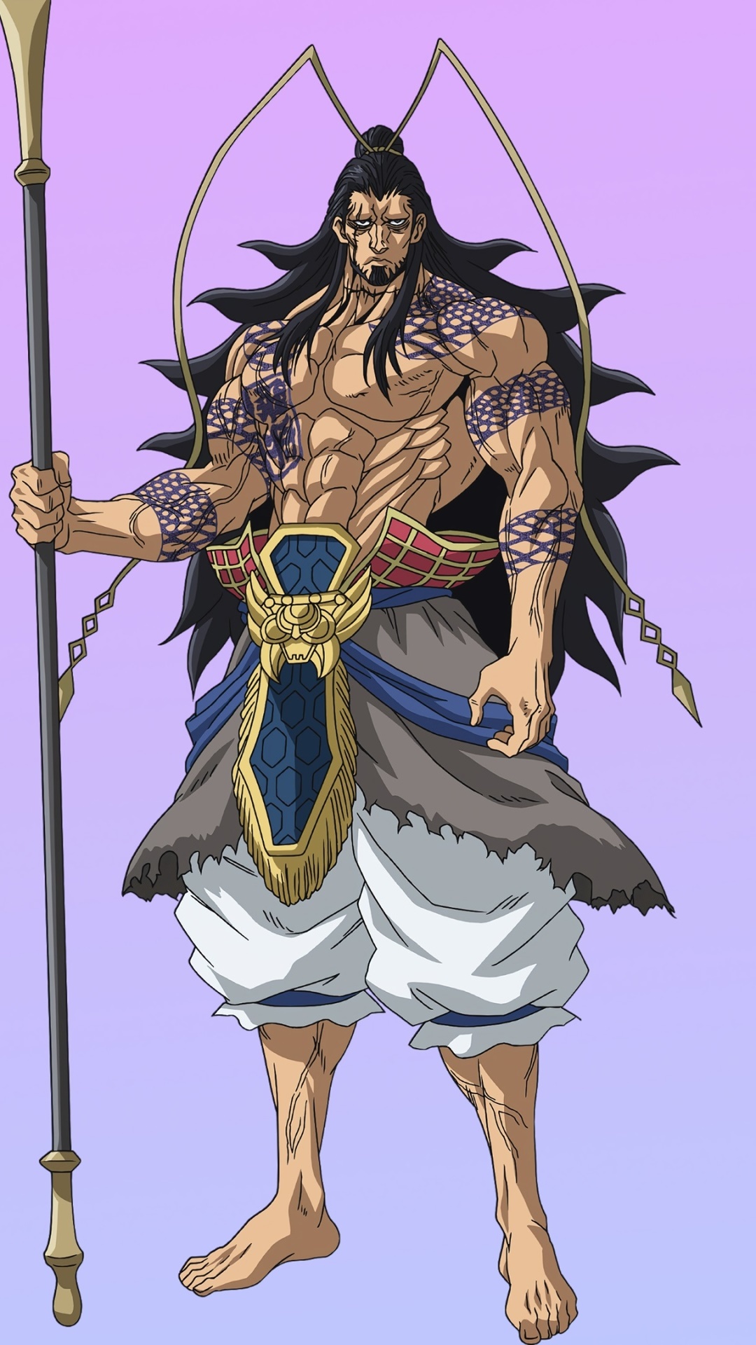 Anime Record of Ragnarok, Lu Bu (Record Of Ragnarok), 1080x1920, Phone HD Wallpaper
