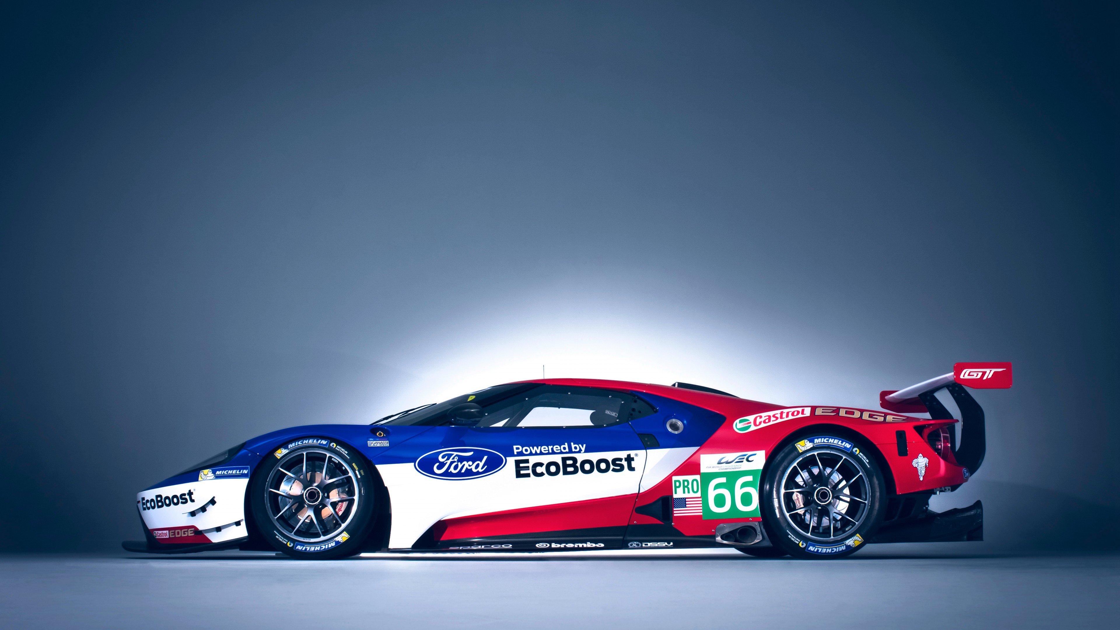 Ford GT Race Car, 24 Hours of Le Mans, HD Wallpaper