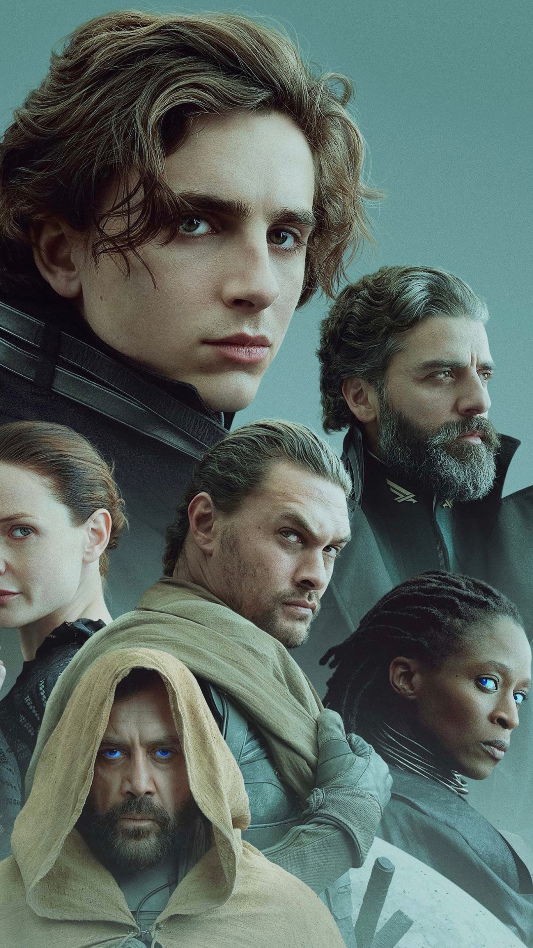 Movie Dune (2021), Josh Brolin, Sharon Duncan-Brewster, Jason Momoa, Javier Bardem, Timothée Chalamet, 1080x1920, Phone HD Wallpaper