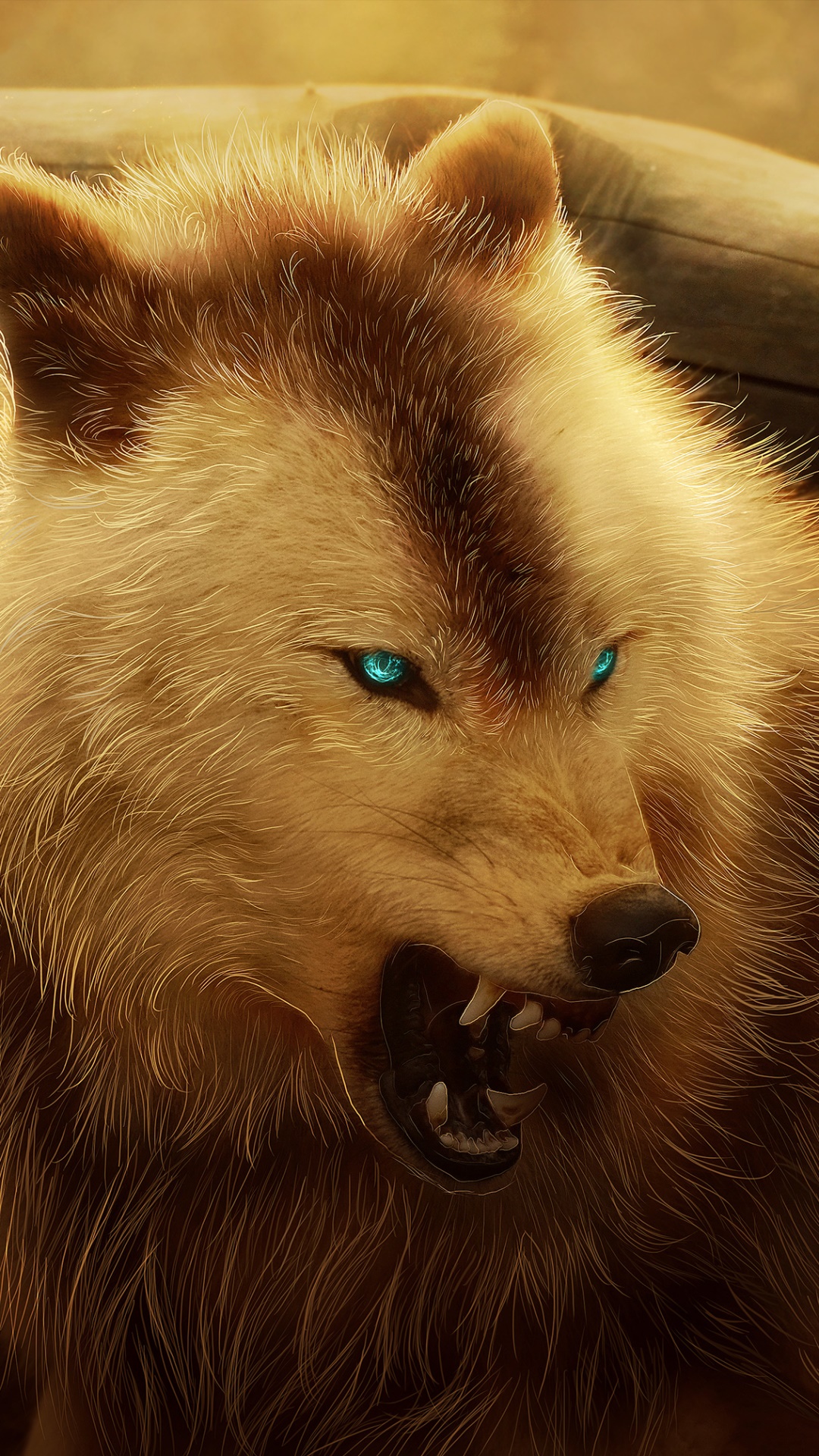 Fantasy Wolf, 1080x1920, Phone HD Wallpaper