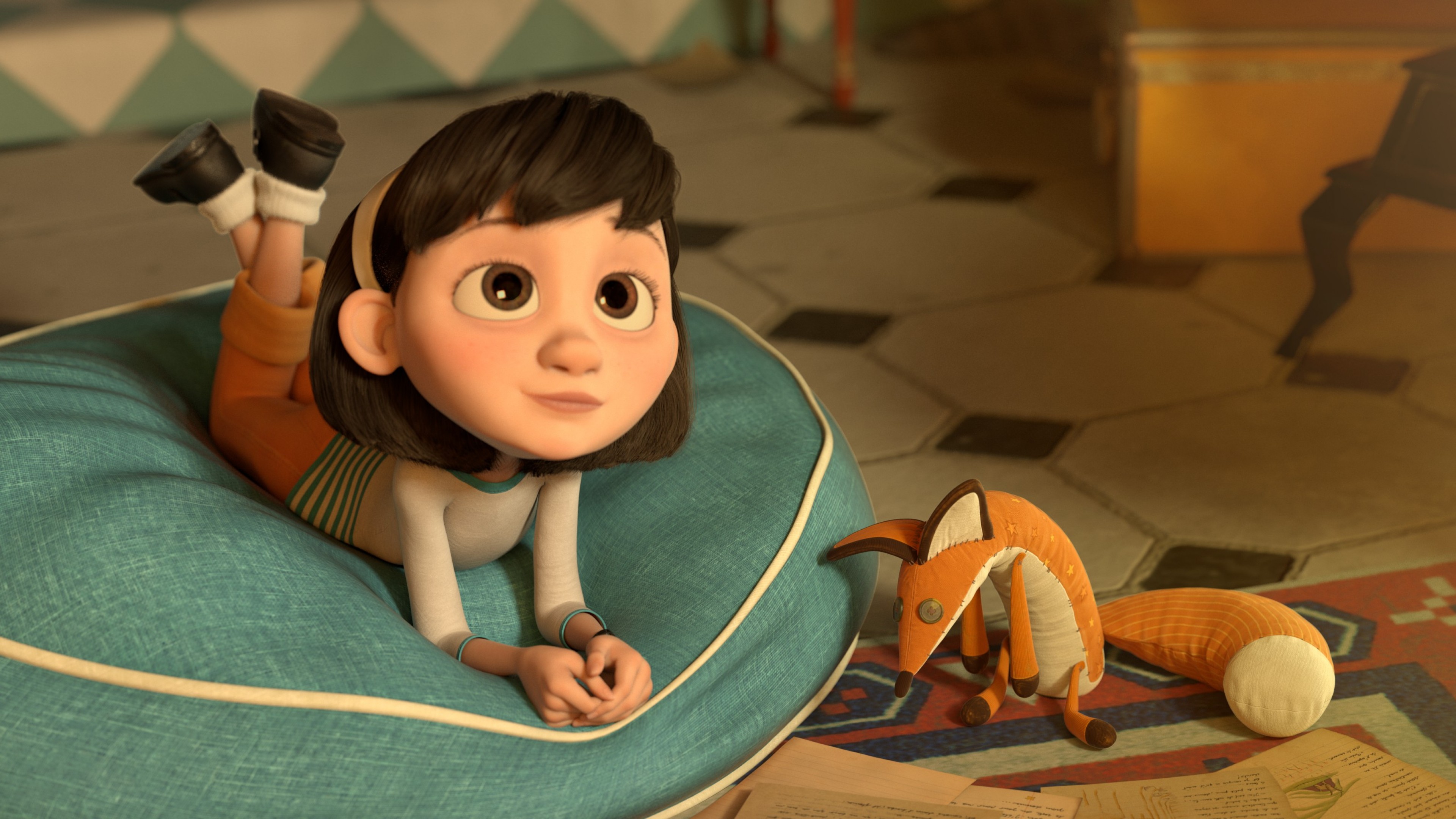 The Little Prince, The Little Girl, The Fox, HD Wallpaper