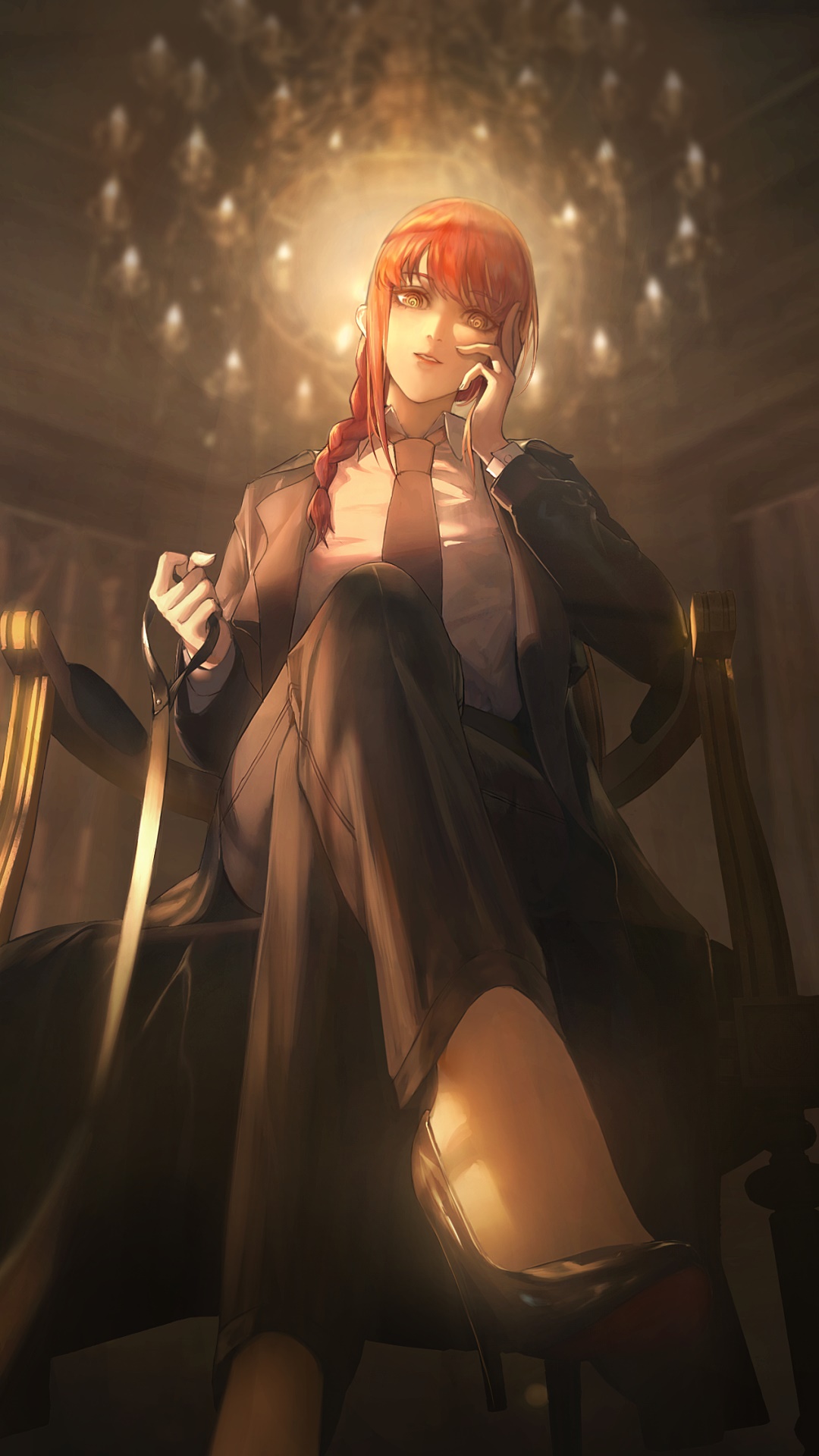 Anime Chainsaw Man, Makima (Chainsaw Man), 1080x1920, Phone HD Wallpaper