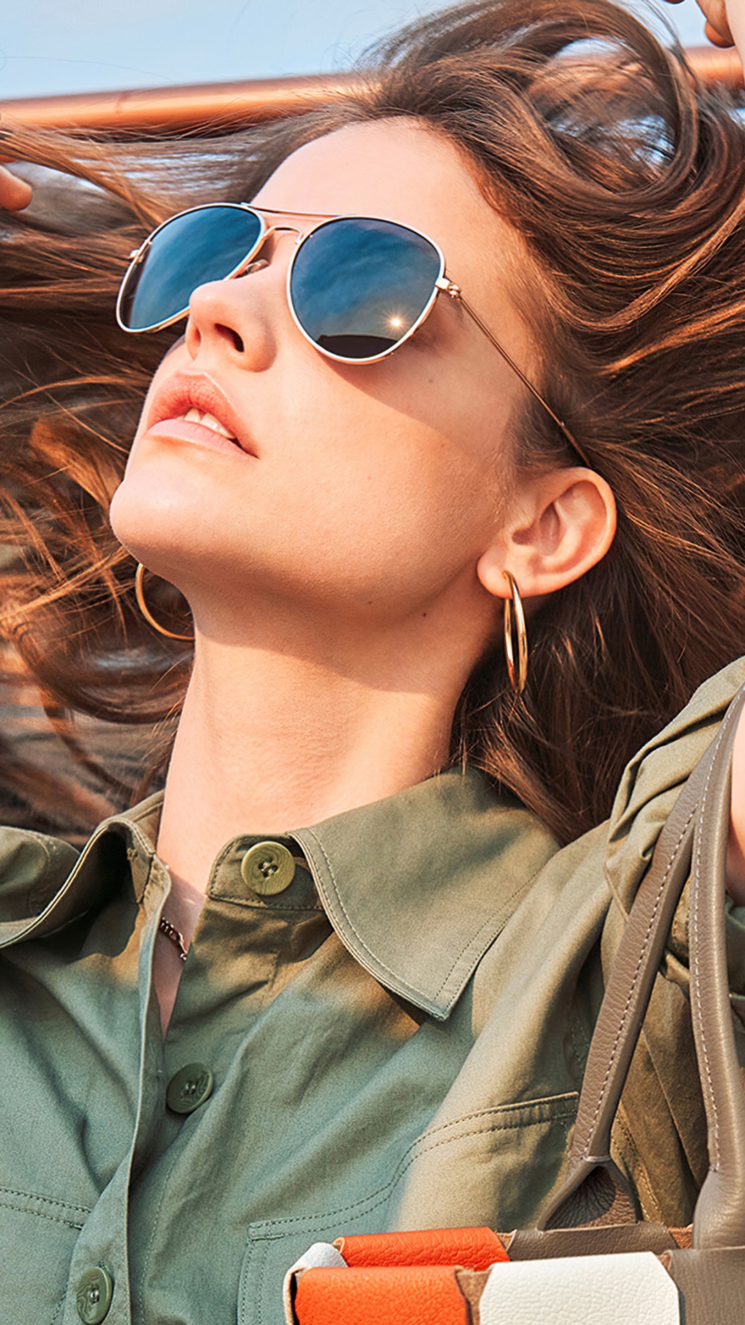 Celebrity Barbara Palvin, Hungarian, Brunette, Sunglasses, Model, 1080x1920, Phone HD Wallpaper