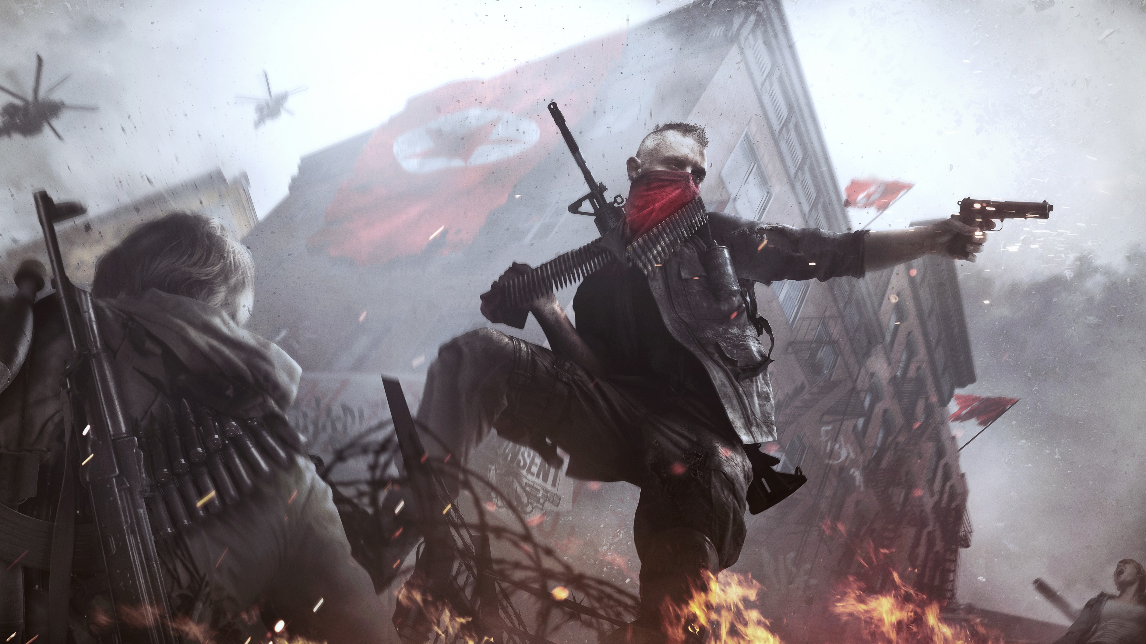 Homefront: The Revolution, shooter, fps, soldier, base, grey, screenshot, art, PC, PS4, XBox one, HD Wallpaper