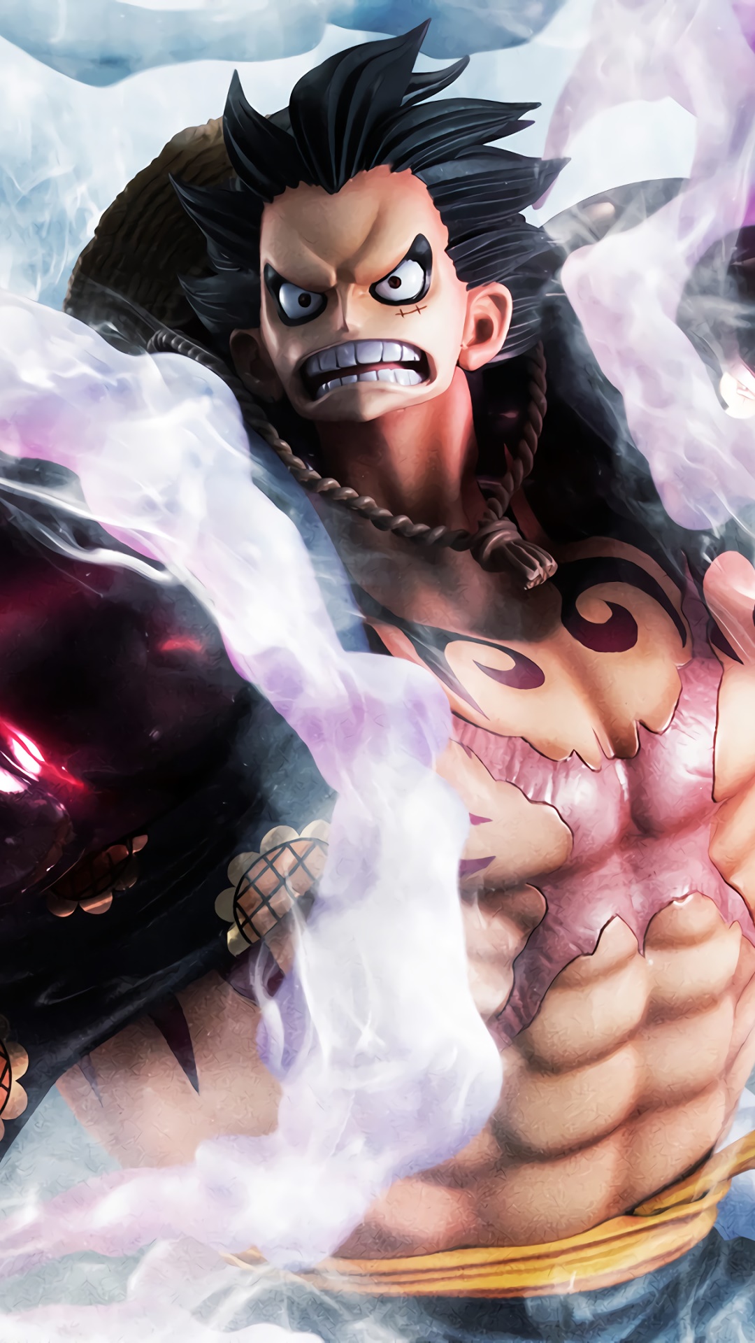 Anime One Piece, Monkey D. Luffy, Gear Fourth, 1080x1920, Phone HD Wallpaper