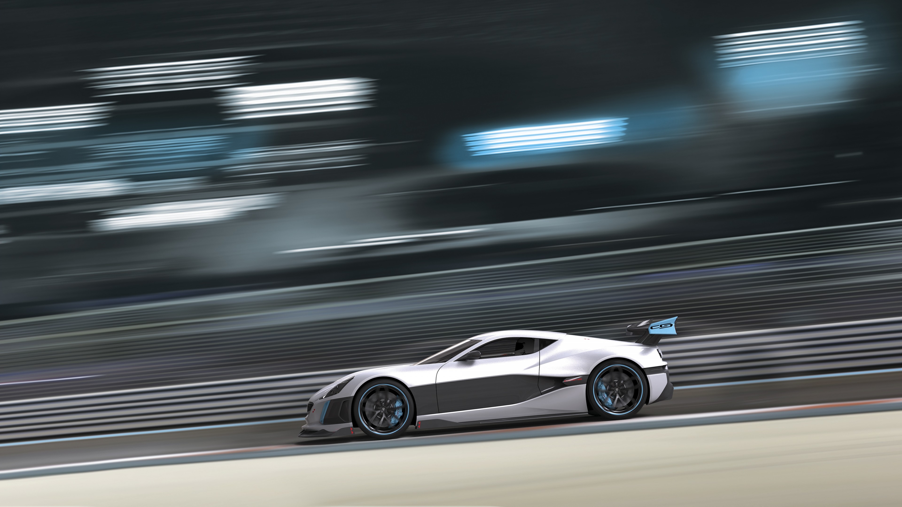 Rimac Concept S, Geneva Auto Show 2016, ultra-light super car, sport car, silver, HD Wallpaper