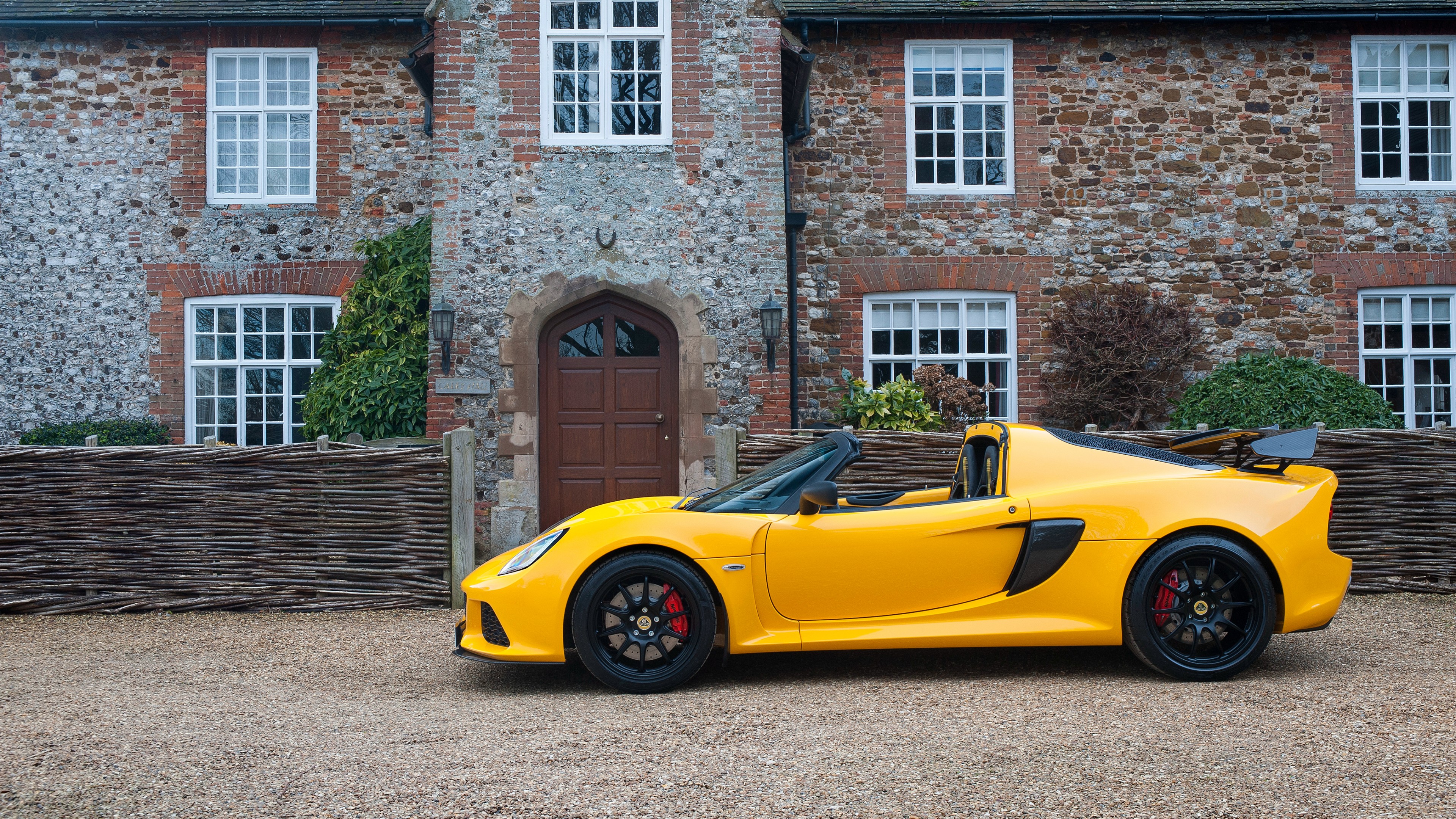 Lotus Exige Sport 350, Geneva Auto Show 2016, roadster, speed, yellow, HD Wallpaper