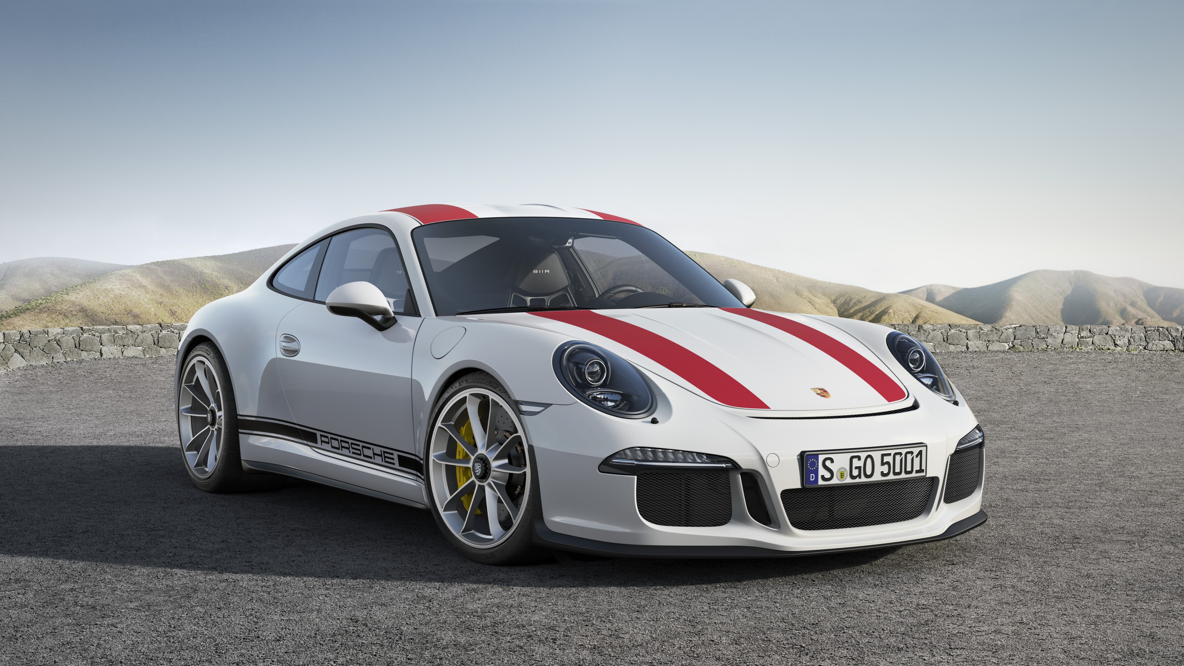 Porsche 911 R (991), Geneva Auto Show 2016, sport car, white, HD Wallpaper