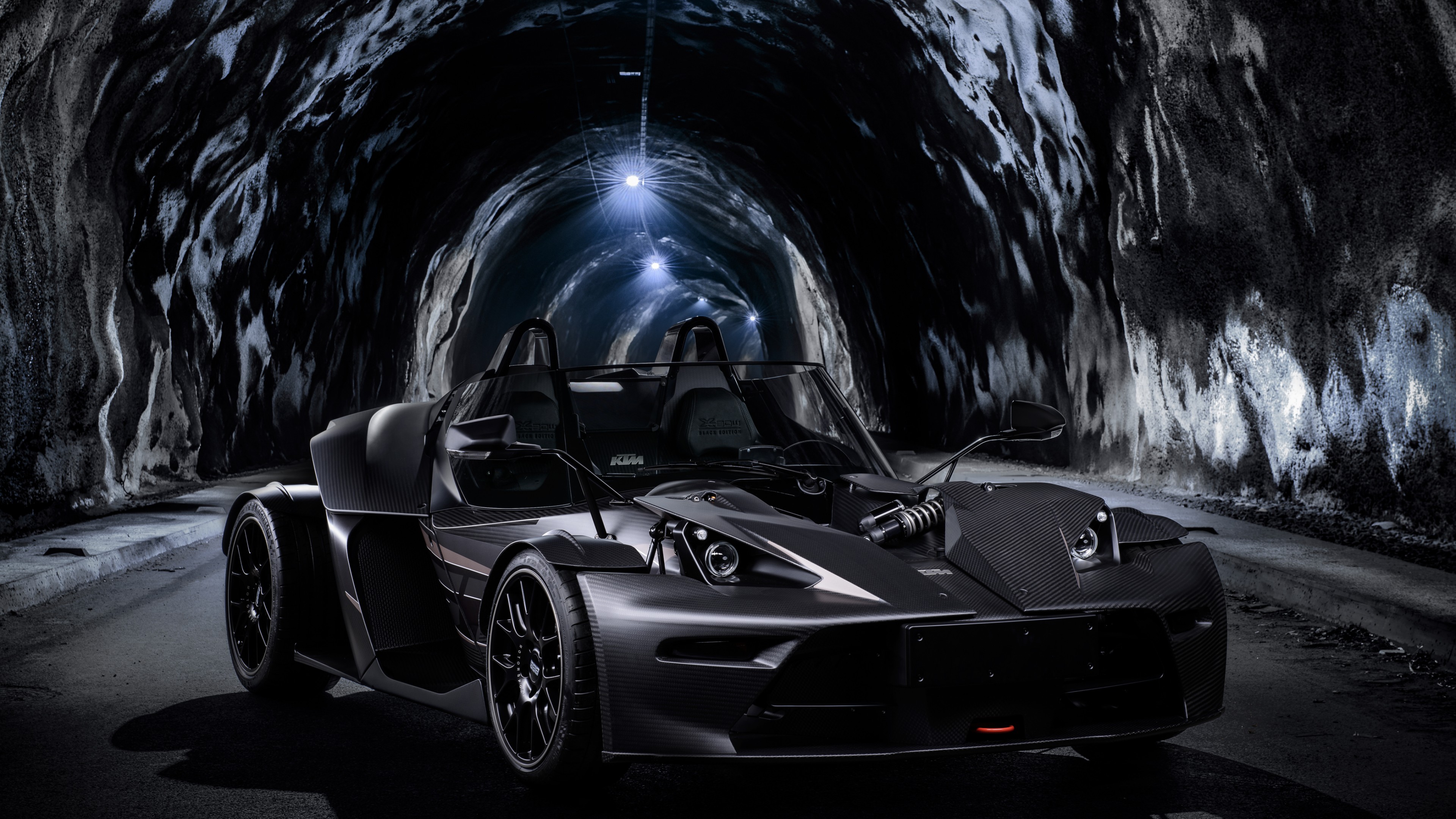 KTM X-Bow GT Black Edition Geneva Auto Show 2016, supercar, sport car, black, HD Wallpaper