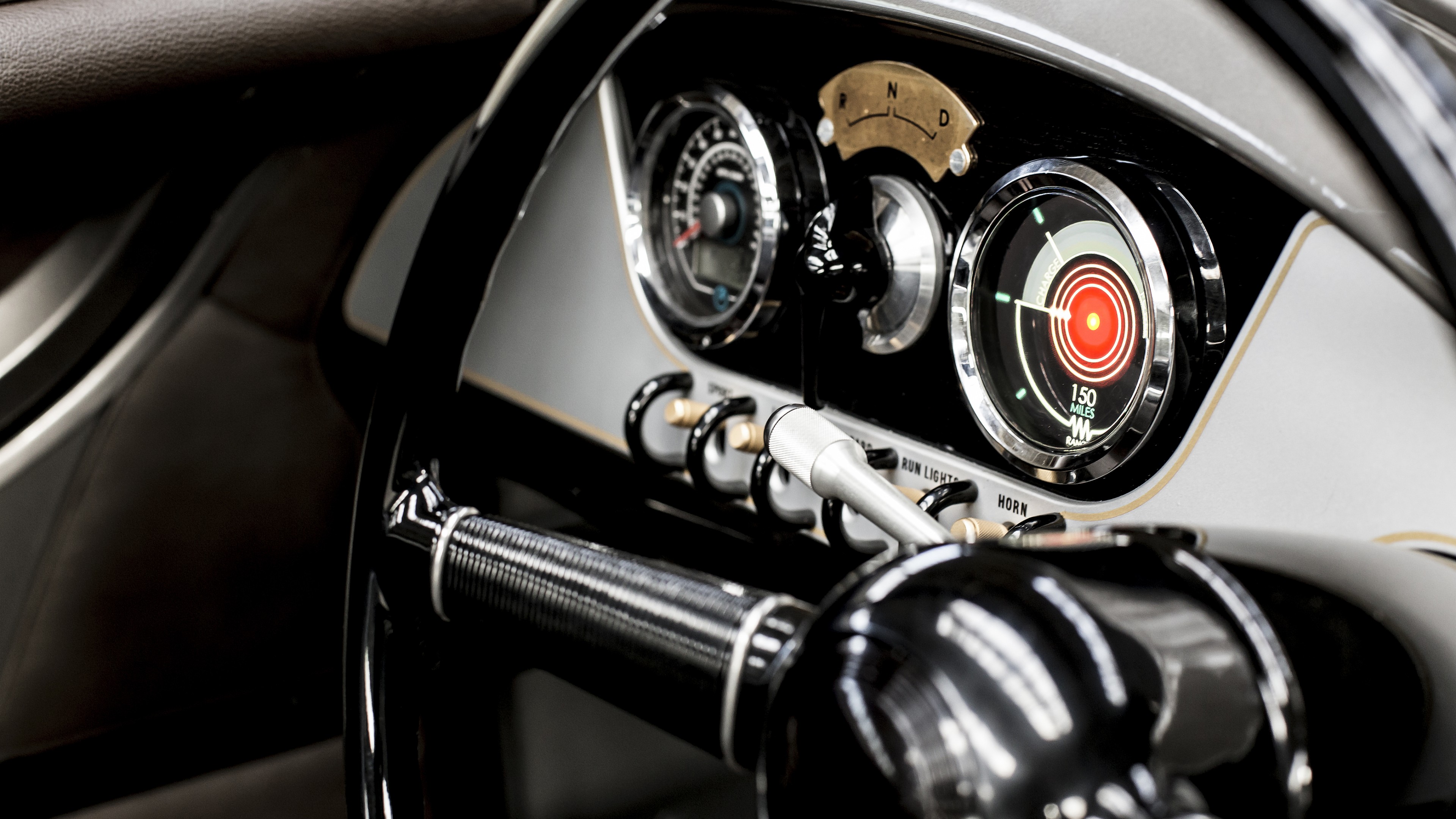 Morgan EV3 3 Wheeler, Geneva Auto Show 2016, instrument cluster, HD Wallpaper