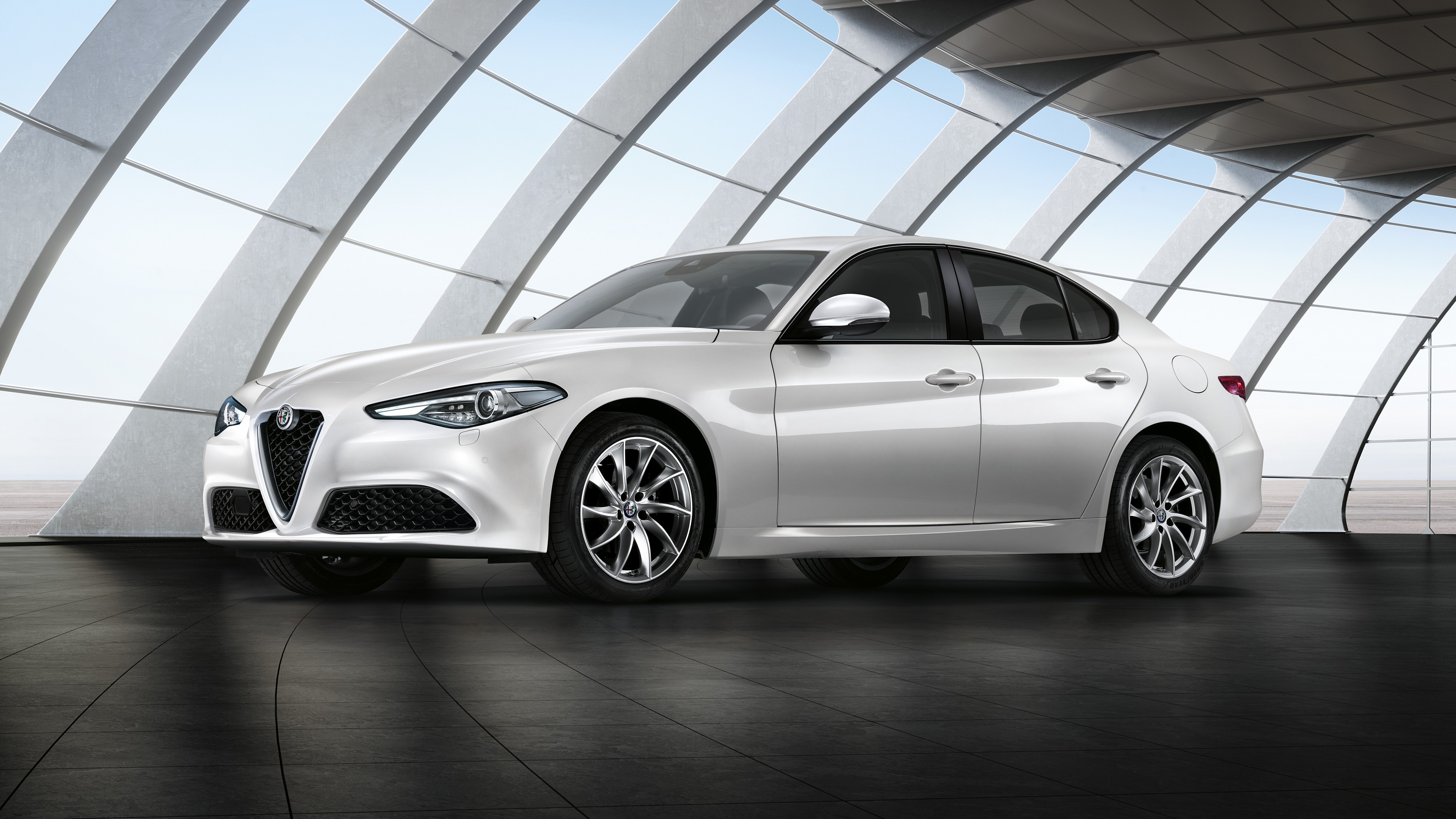 Alfa Romeo, Geneva Auto Show 2016, hatchback, white, HD Wallpaper