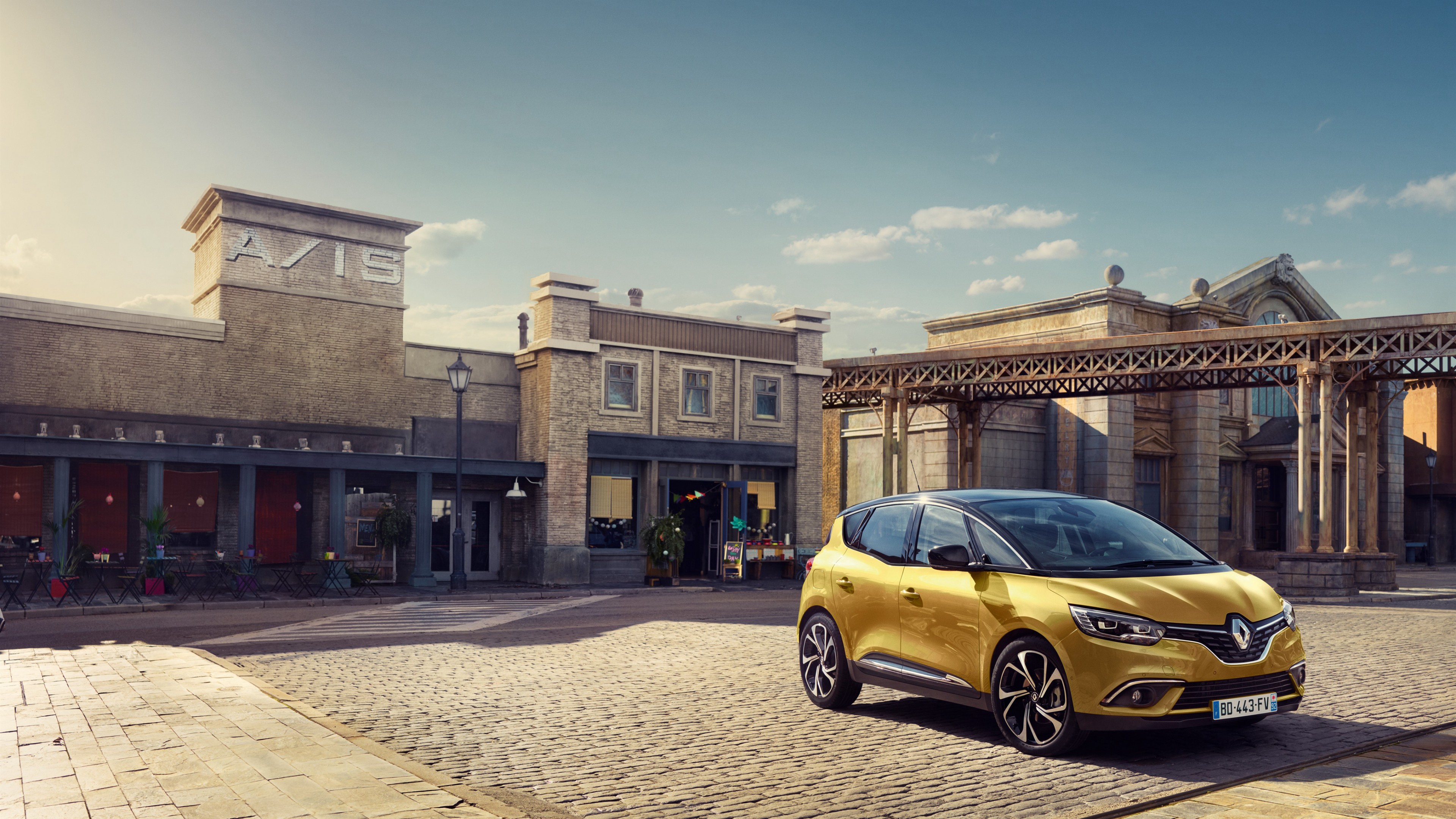 Renault Scenic, Geneva Auto Show 2016, minivan, gold, HD Wallpaper