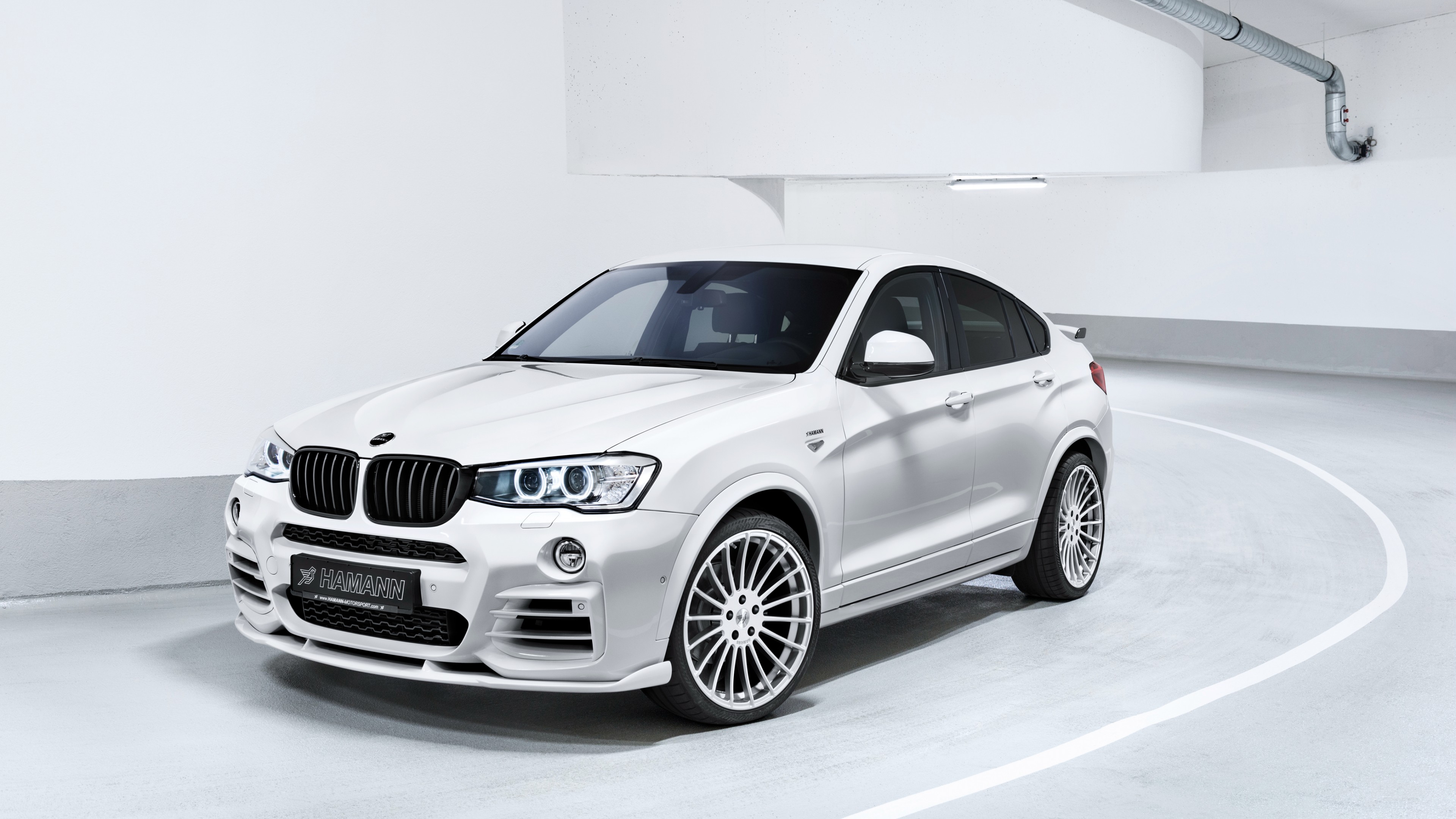Hamann BMW X4, Geneva Auto Show 2016, sportcar, white, HD Wallpaper