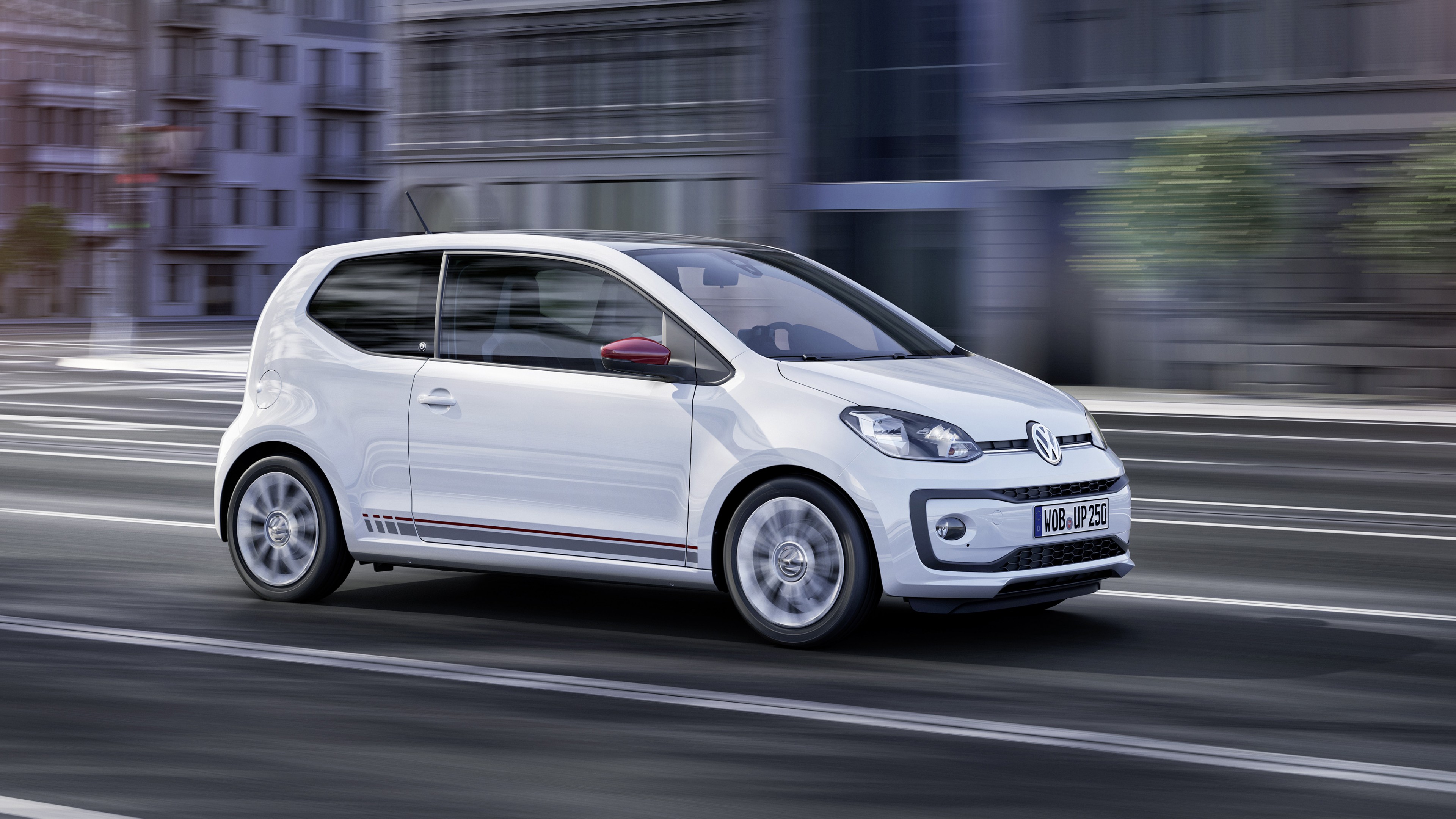 Volkswagen up! beats, Geneva Auto Show 2016, white, HD Wallpaper