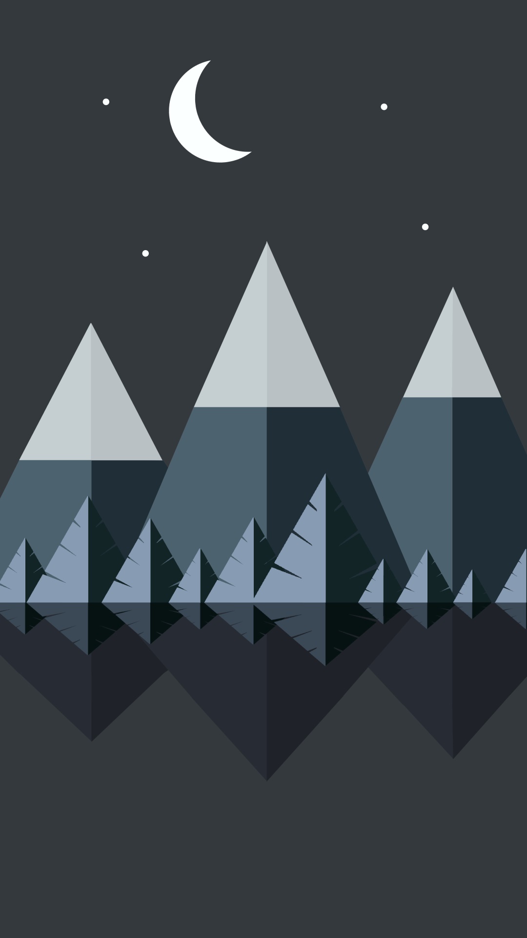 Artistic Minimalist, Mountain, 1080x1920, Phone HD Wallpaper