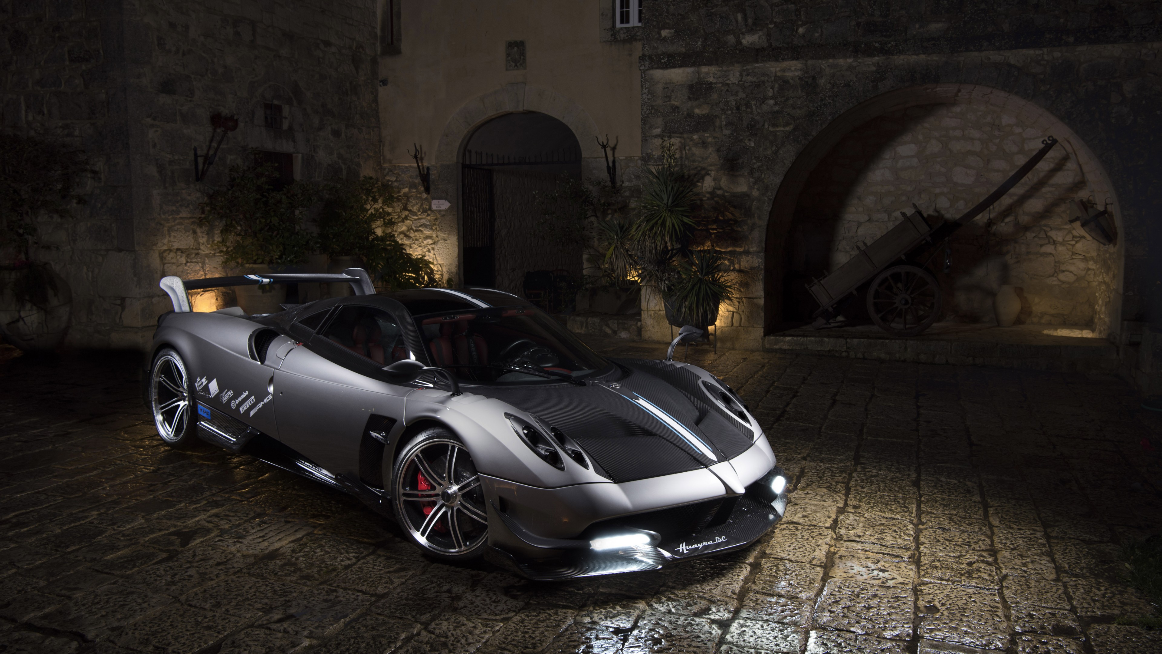 Pagani Huayra BC, Geneva Auto Show 2016, ultra-light super car, sport car, silver, HD Wallpaper