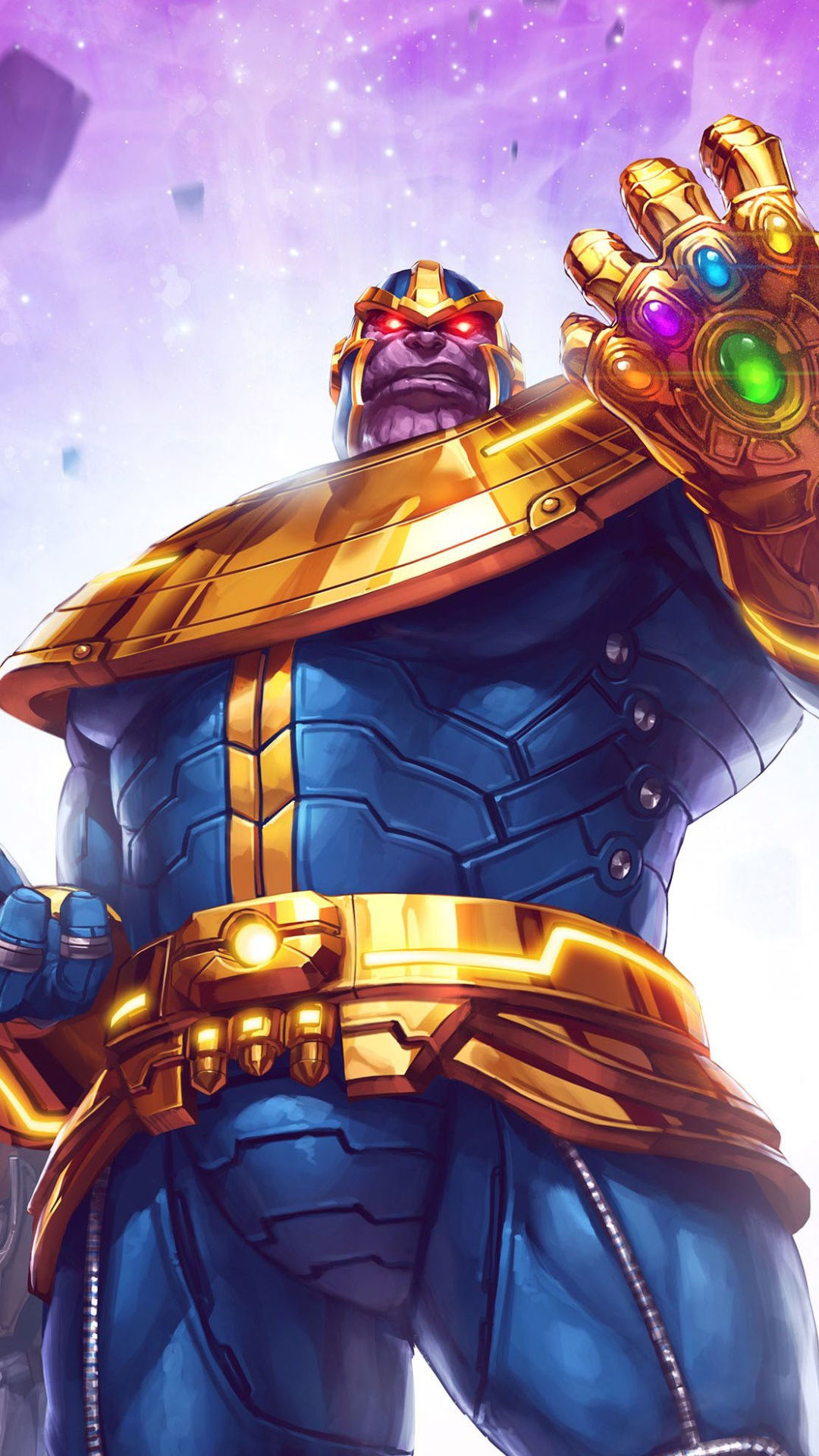 Video Game Marvel: Future Fight, Infinity Gauntlet, Alien, Thanos, Armor, 1080x1920, Phone HD Wallpaper