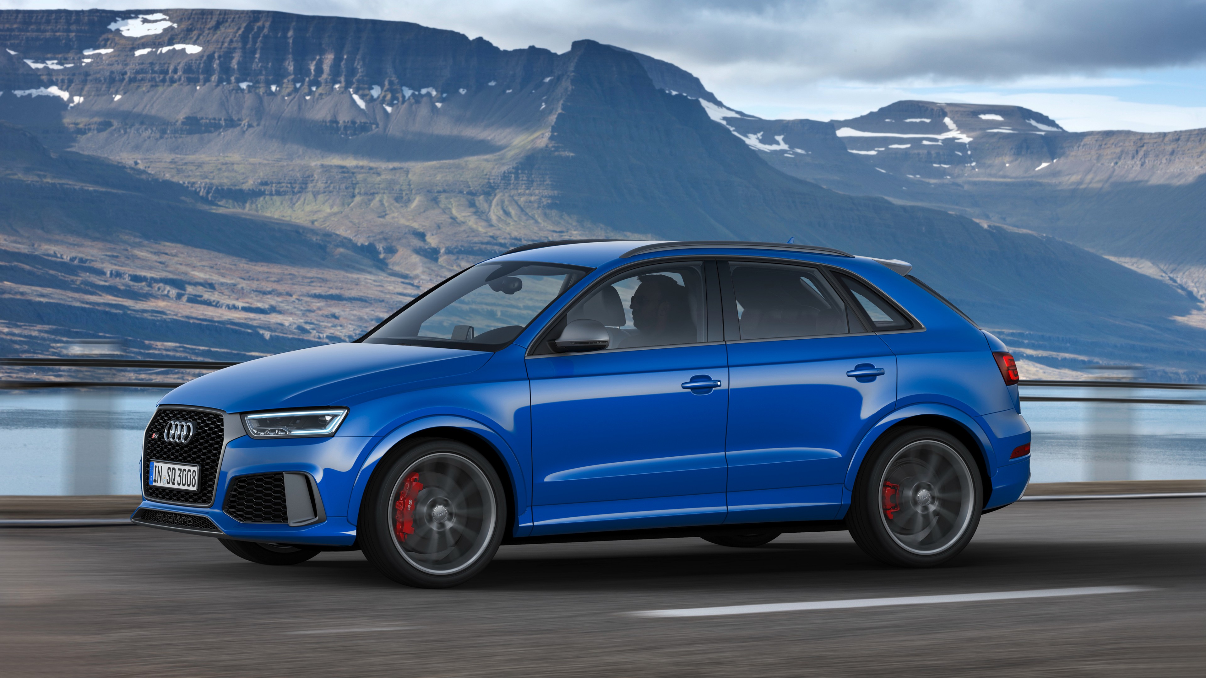 Audi RS Q3 performance (8U), Geneva Auto Show 2016, crossover, blue, HD Wallpaper
