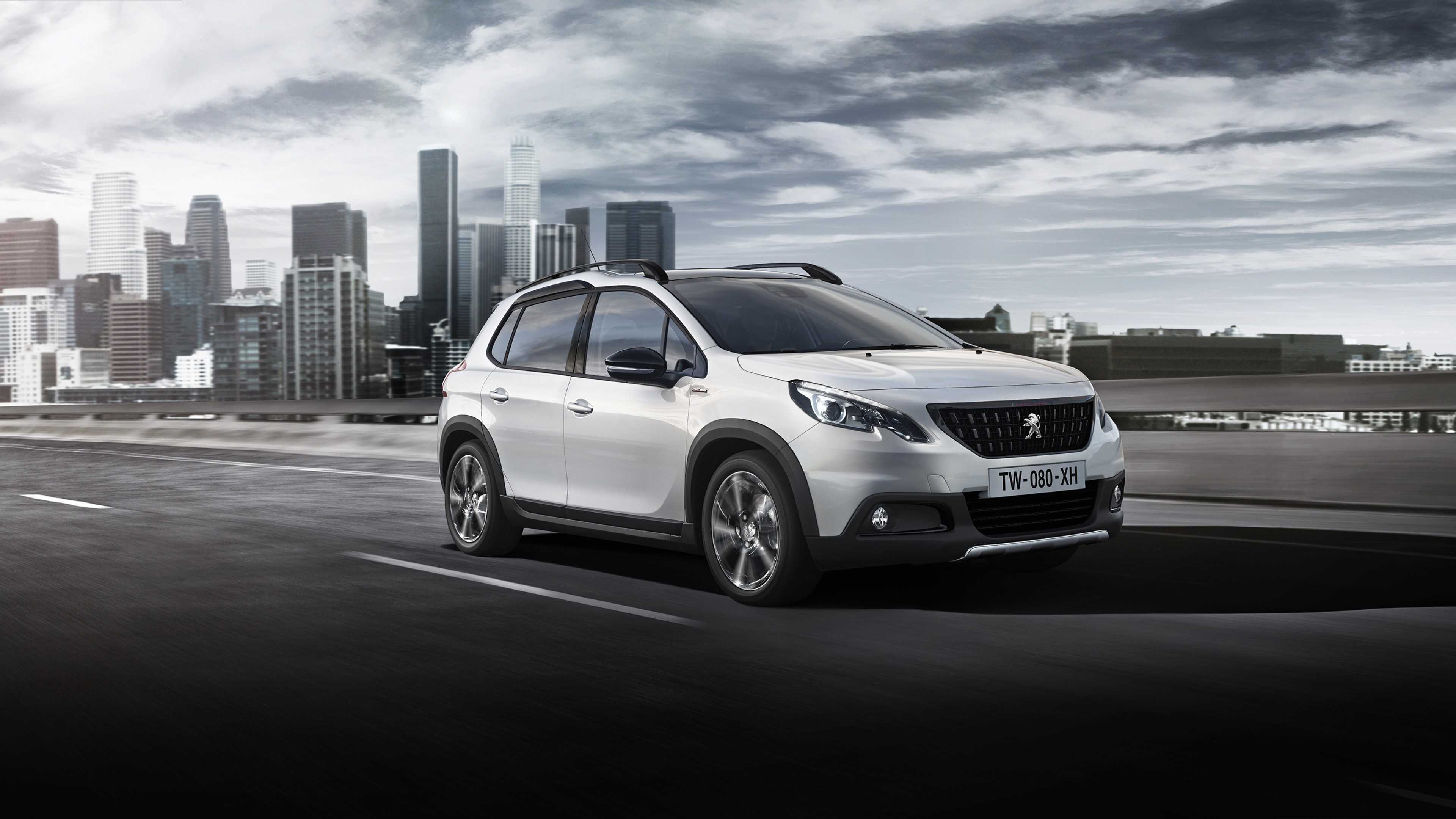 Peugeot 2008 GT Line, Geneva Auto Show 2016, crossover, white, HD Wallpaper