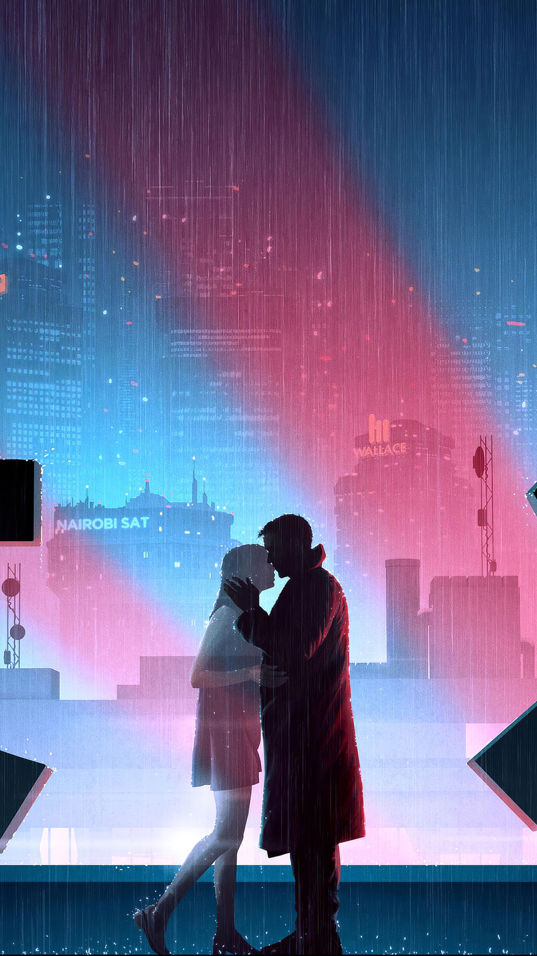 Movie Blade Runner 2049, Officer K (Blade Runner 2049), Ana De Armas, Ryan Gosling, Joi (Blade Runner 2049), 1080x1920, Phone HD Wallpaper