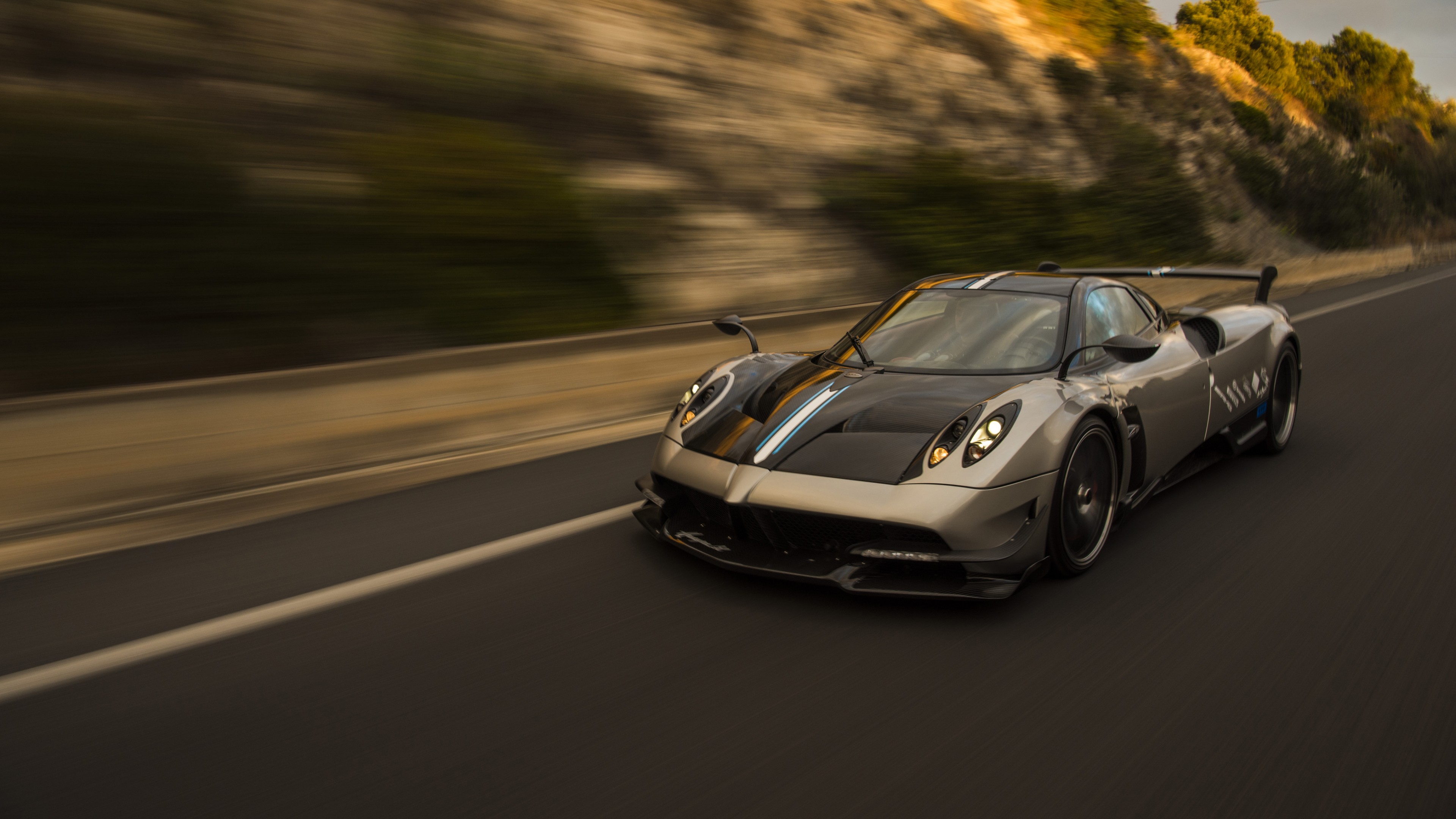 Pagani Huayra BC, Geneva Auto Show 2016, ultra-light super car, sport car, silver, HD Wallpaper